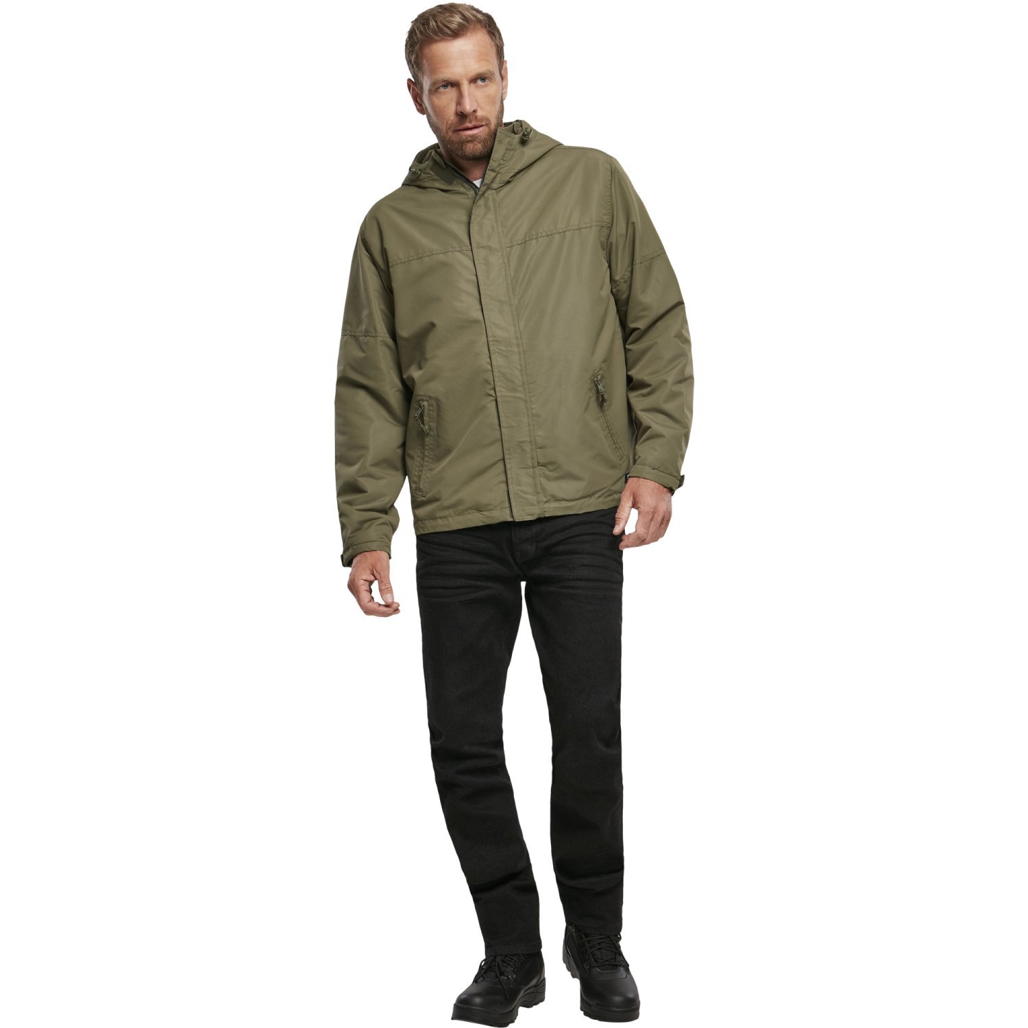 Brandit - Zipped Winter Jacket Windbreaker olive