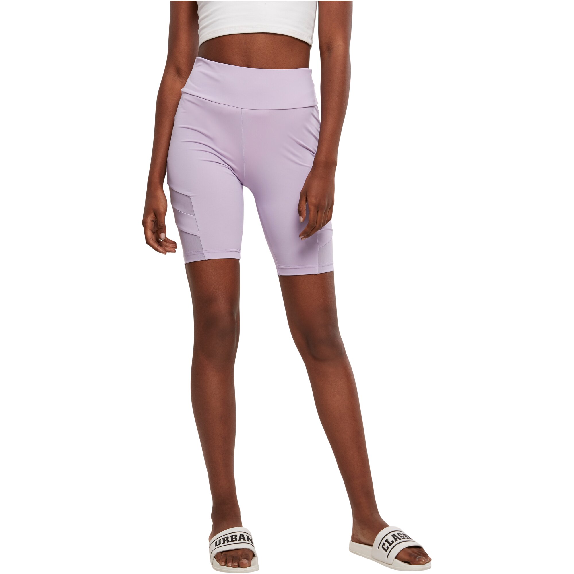 Urban Classics Ladies - CYCLE Tech Mesh High Waist Shorts