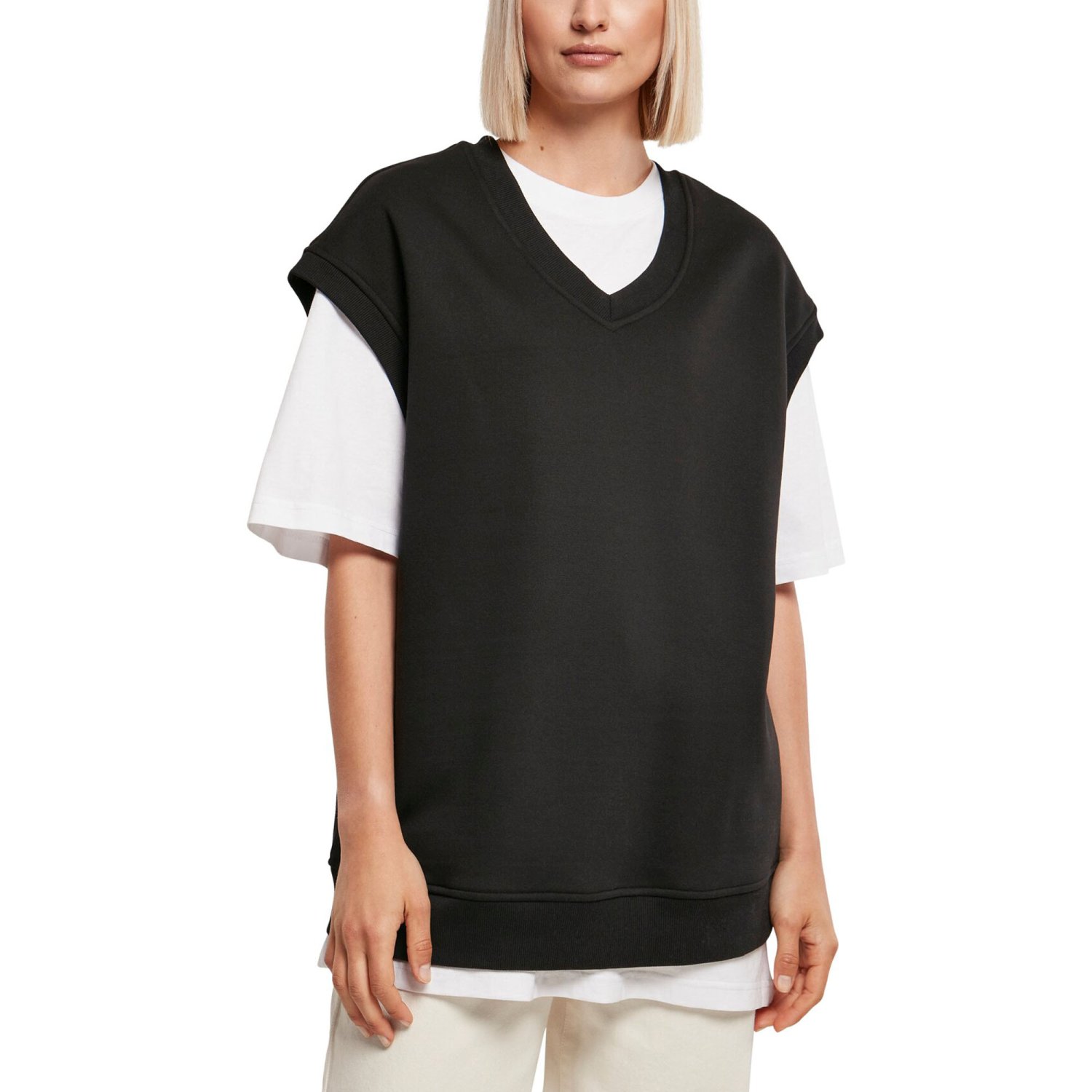 Urban Classics Ladies - Oversized Sweat Slipover noir