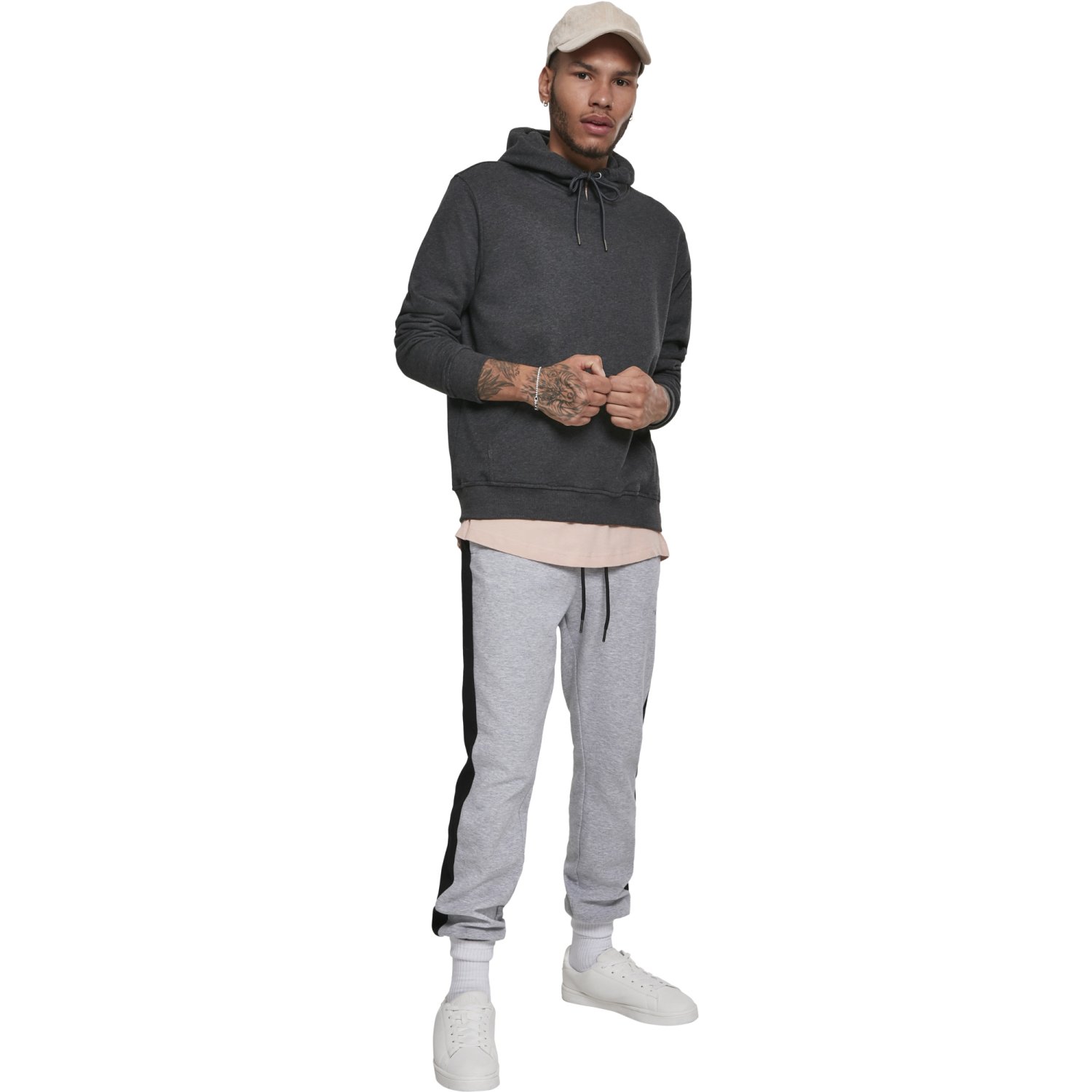Urban Classics - Basic Terry Hoody charcoal