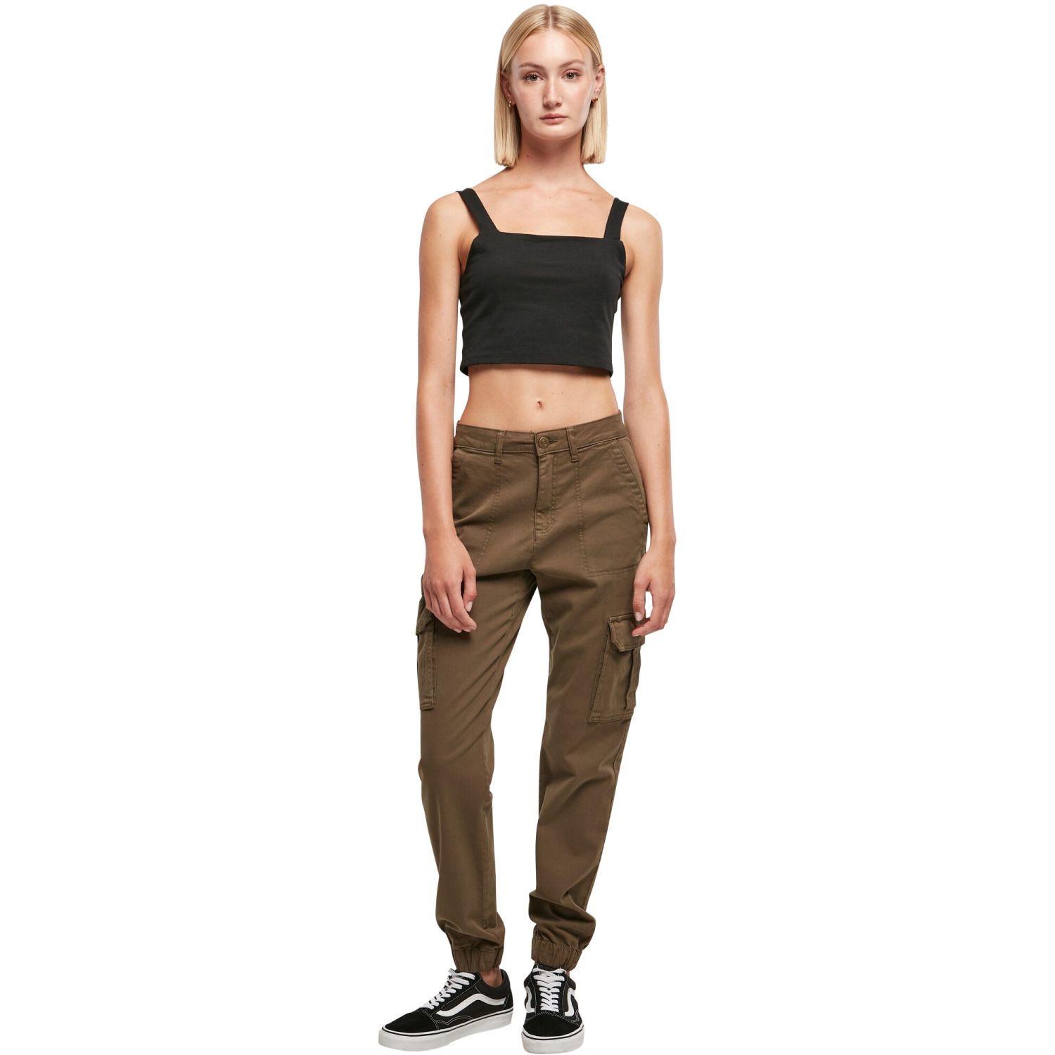 Urban Classics Ladies - Cotton Twill Utility Pantalon olive