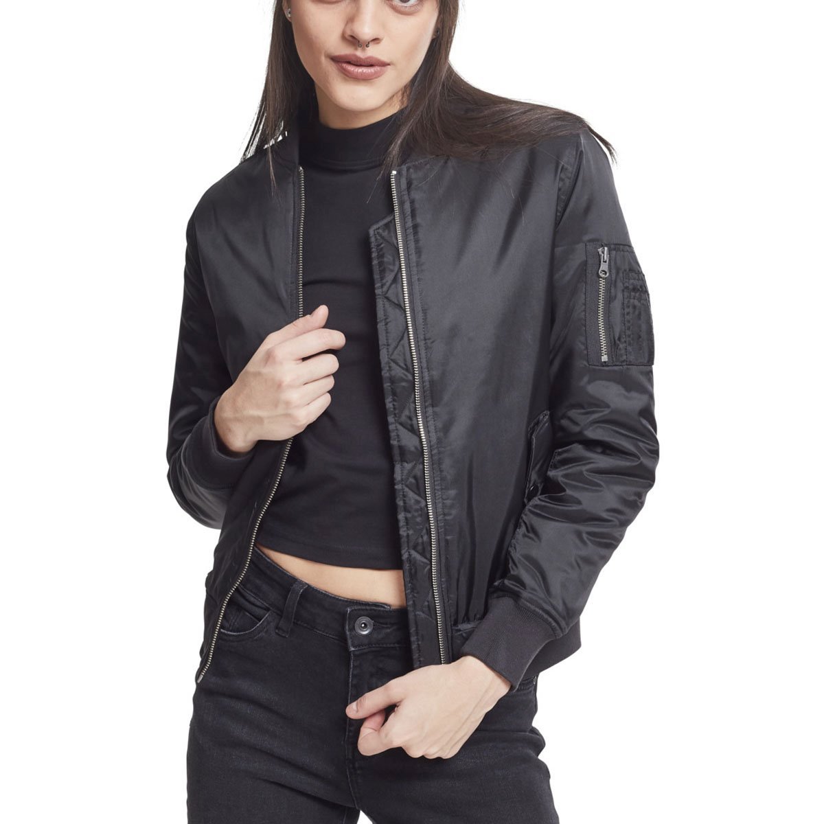 Urban Classics Ladies - BASIC BOMBER Pilot Flieger Jacke