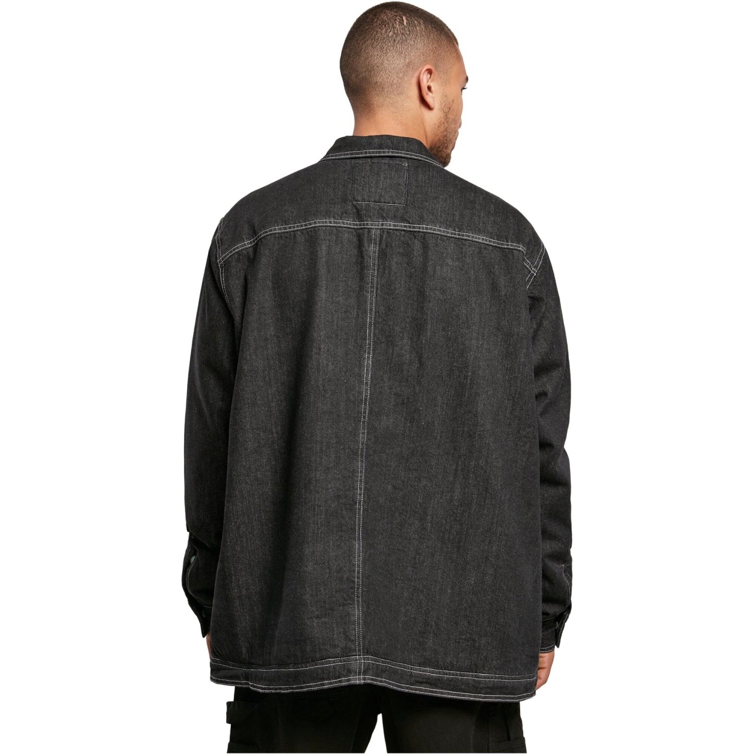 Urban Classics - Oversized Denim Trucker Jacket black raw