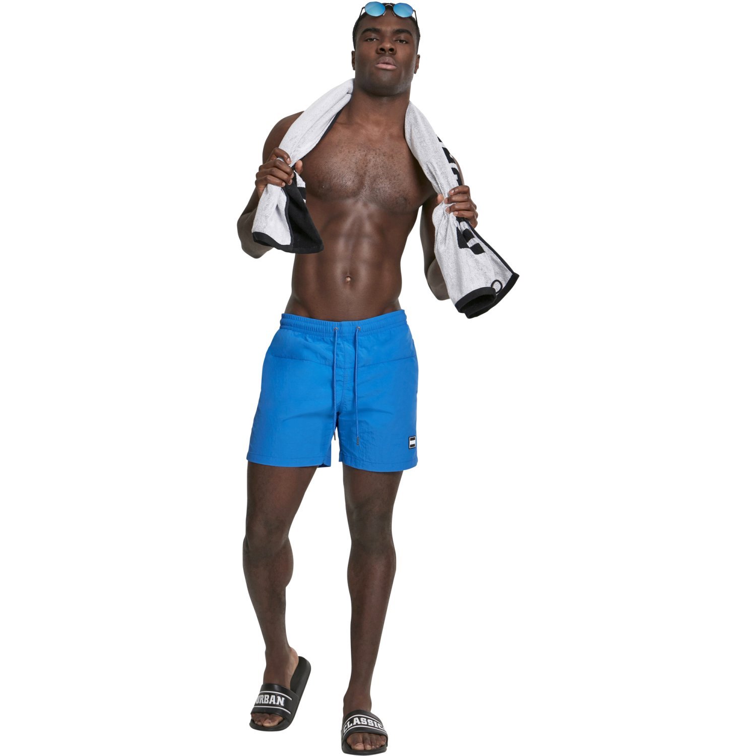 Urban Classics - BLOCK Short de bain cobalt bleu