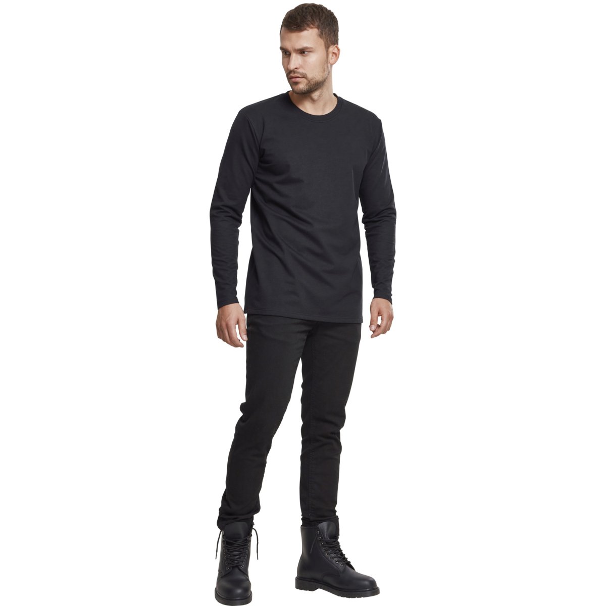 Urban Classics - Stretch Terry Longsleeve black