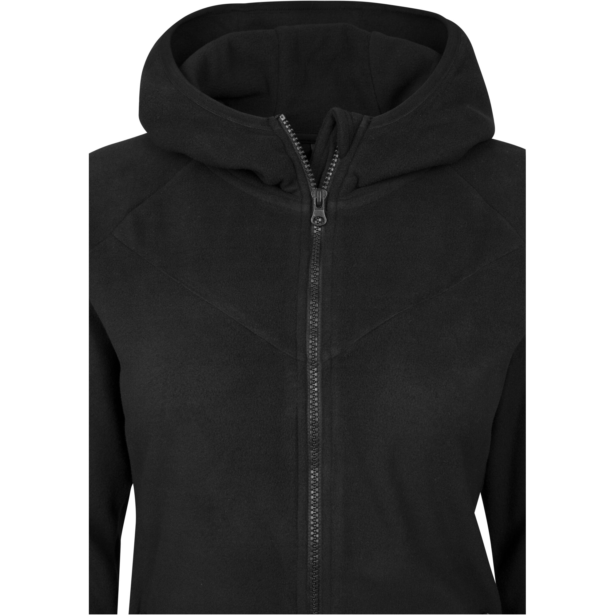 Urban Classics Ladies - Polar Fleece Zip Hoody noir