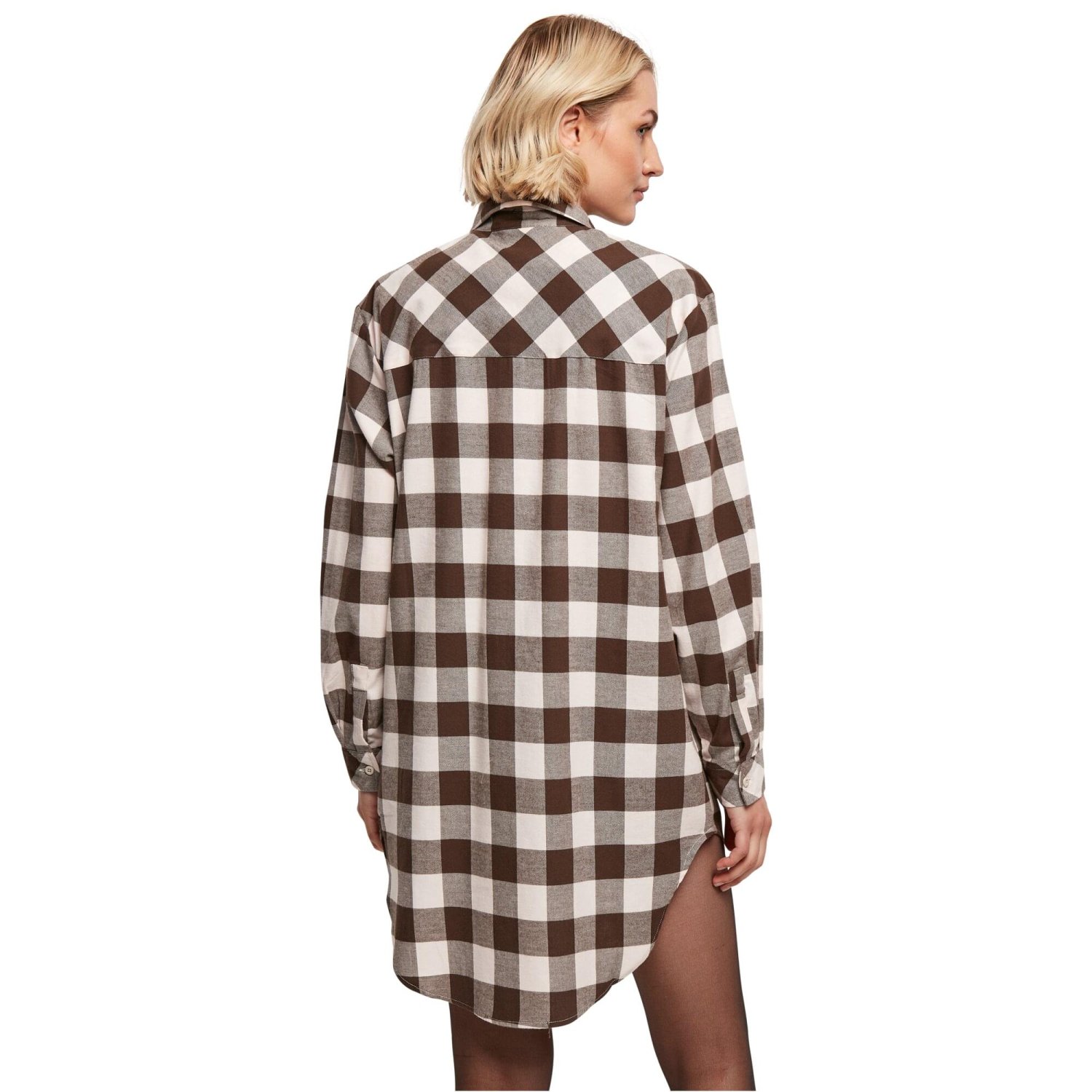 Urban Classics Ladies - Oversized Flannel Shirt Robe