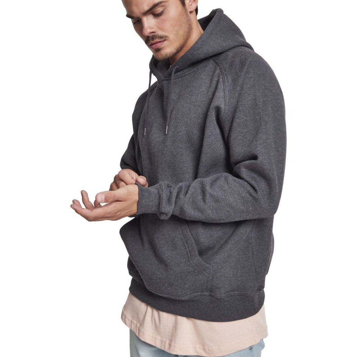 Urban Classics - Blank Sweat à capuche charcoal - 3XL