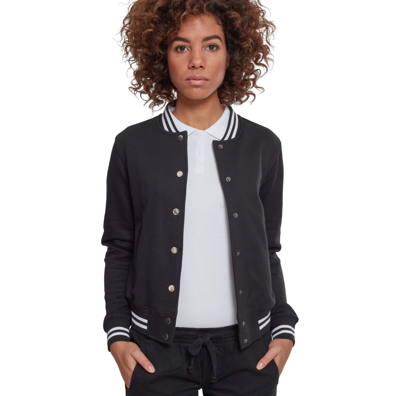 Urban Classics Ladies - College Sweat Veste noir