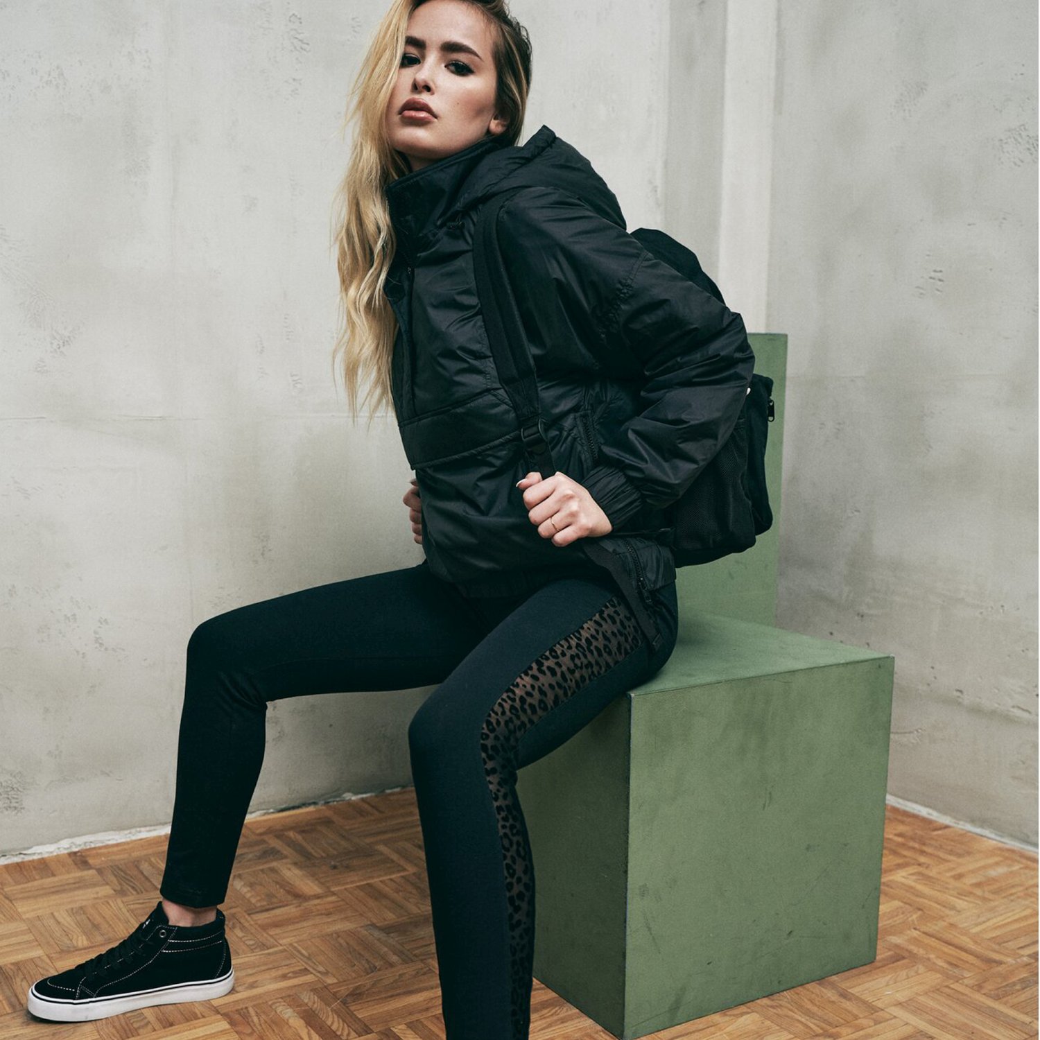 Urban Classics Ladies - FLOCK LACE Leggings black