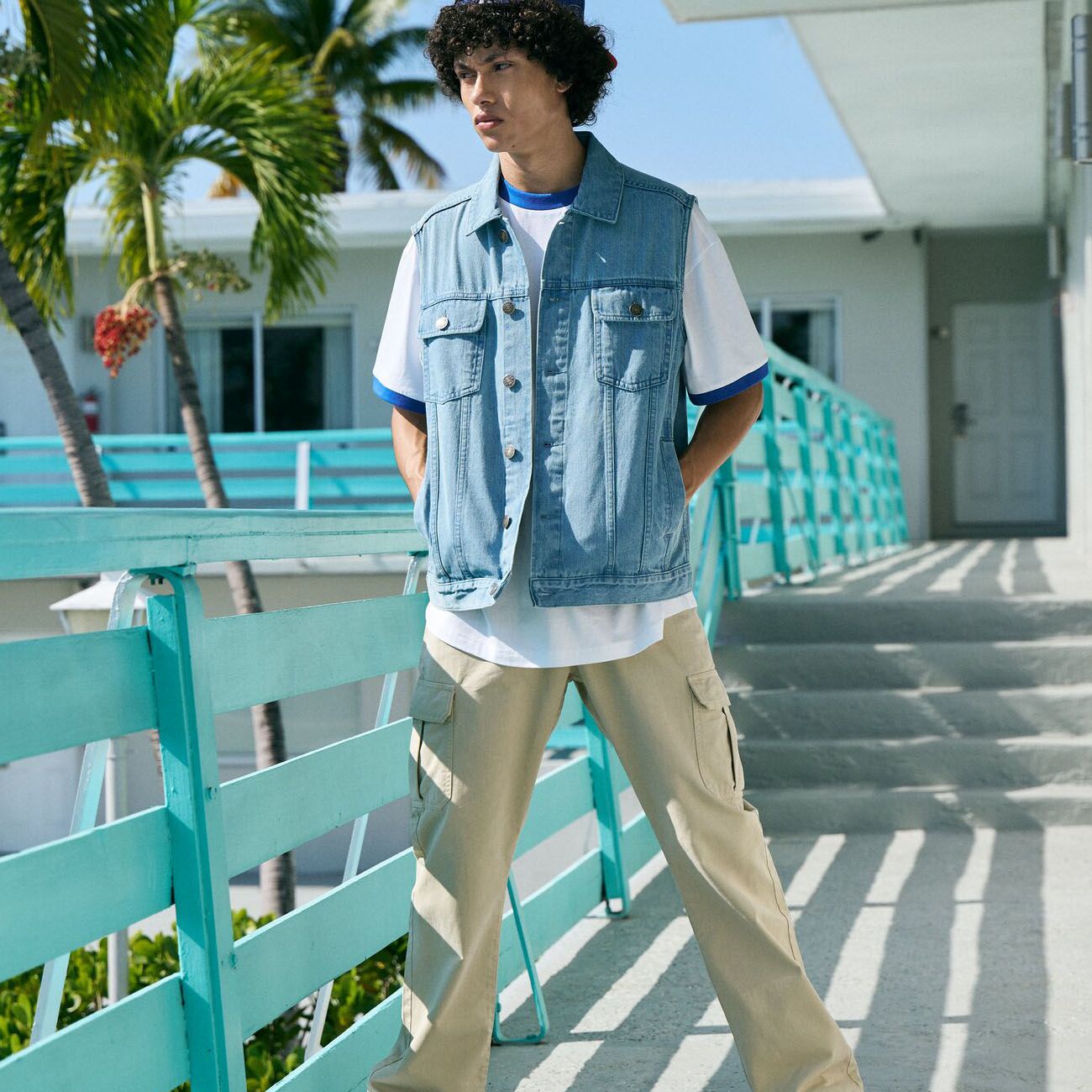 Urban Classics - DENIM Gilet light washed