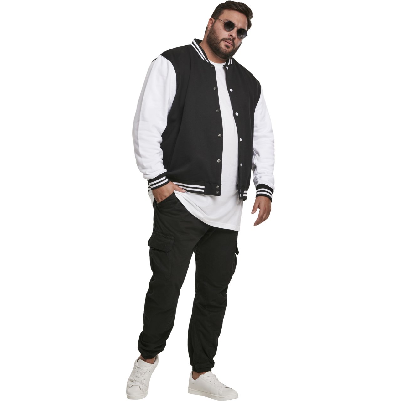 Urban Classics - College Baseball Freizeit Sweat Jacke