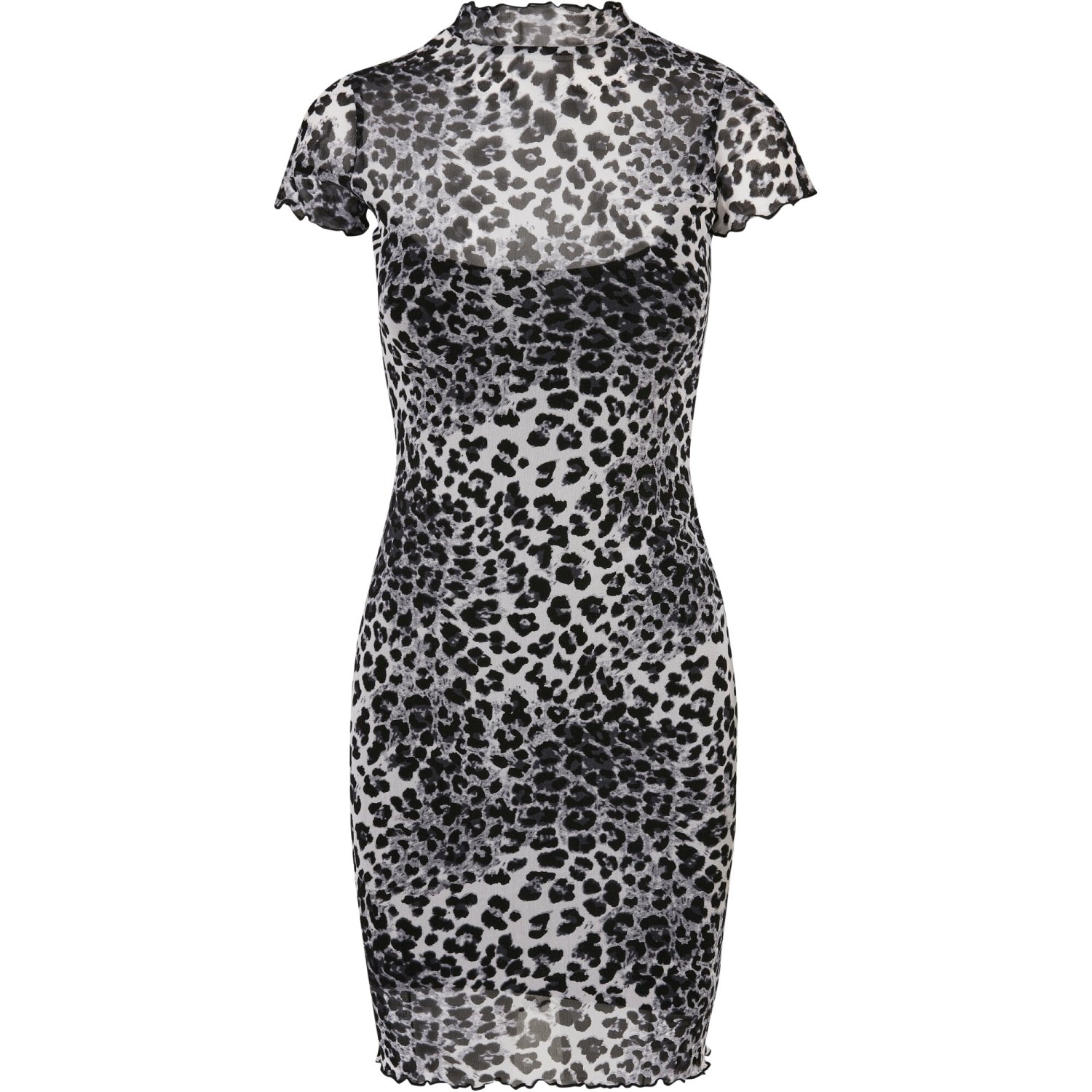 Urban Classics Ladies - Mesh Double Layer Dress snow