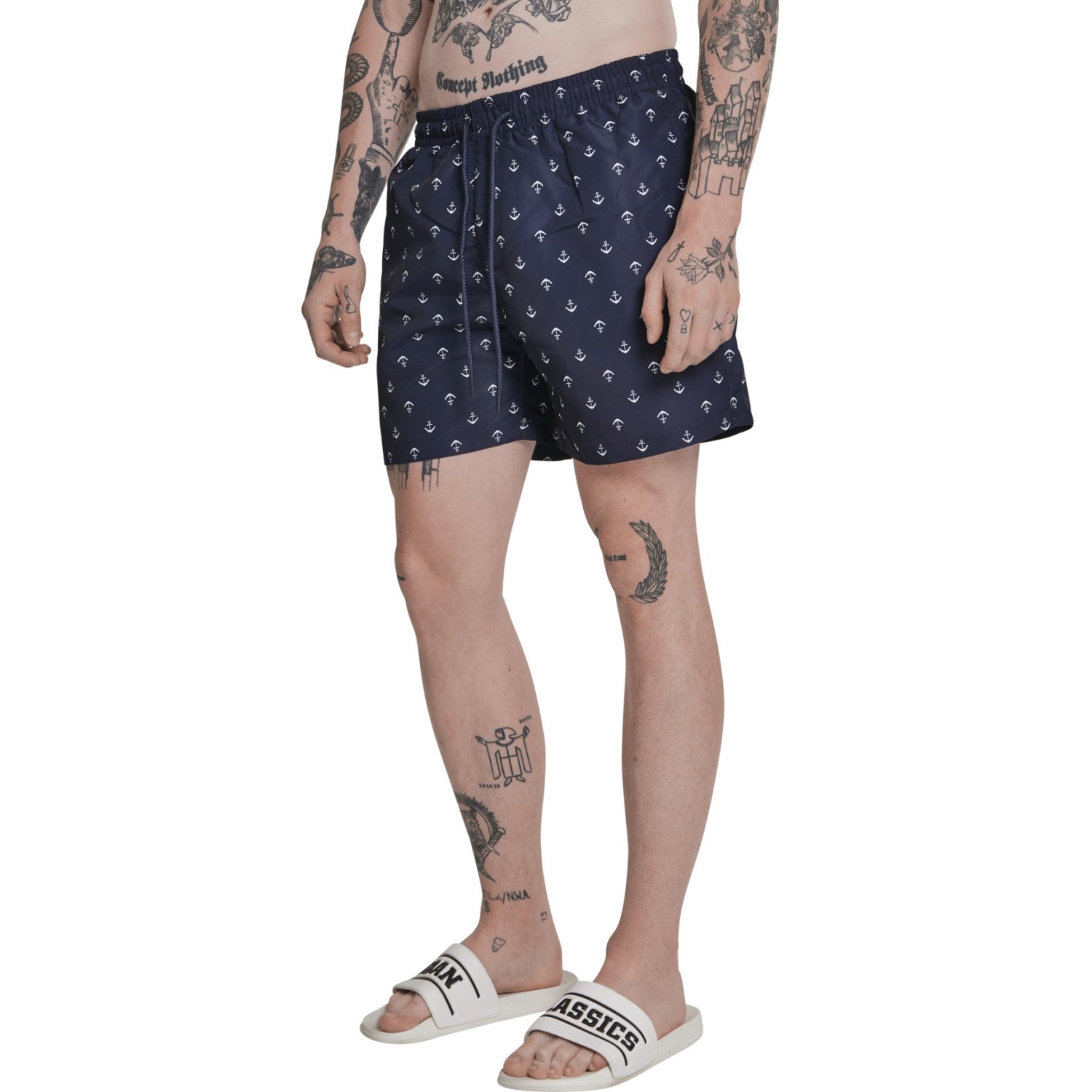Urban Classics - PATTERN Swim Shorts anchor