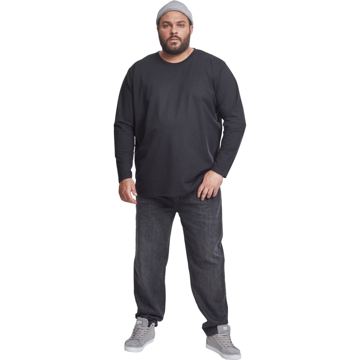 Urban Classics - Stretch Terry Longsleeve black
