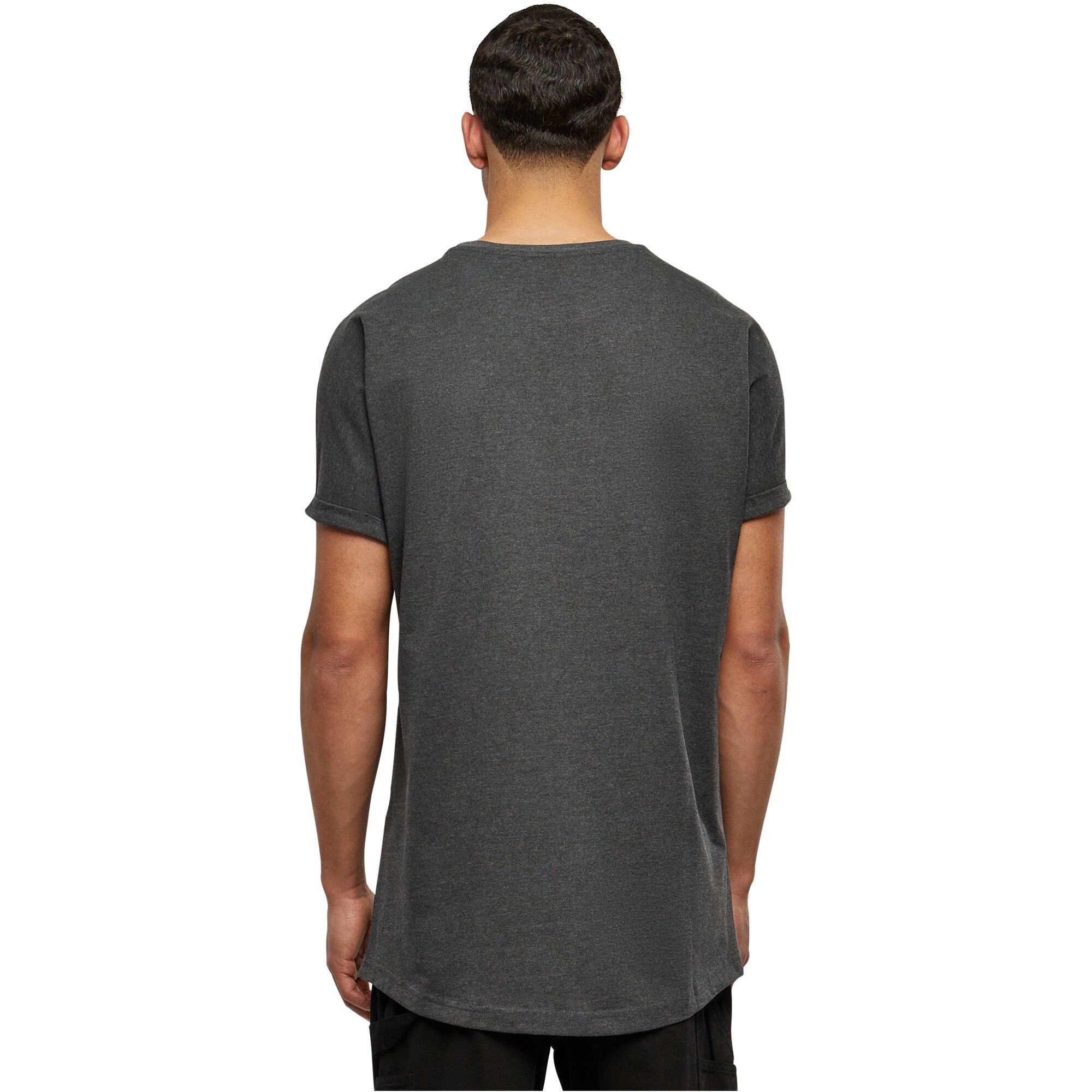Urban Classics - SHAPED Long Turnup Tee charcoal