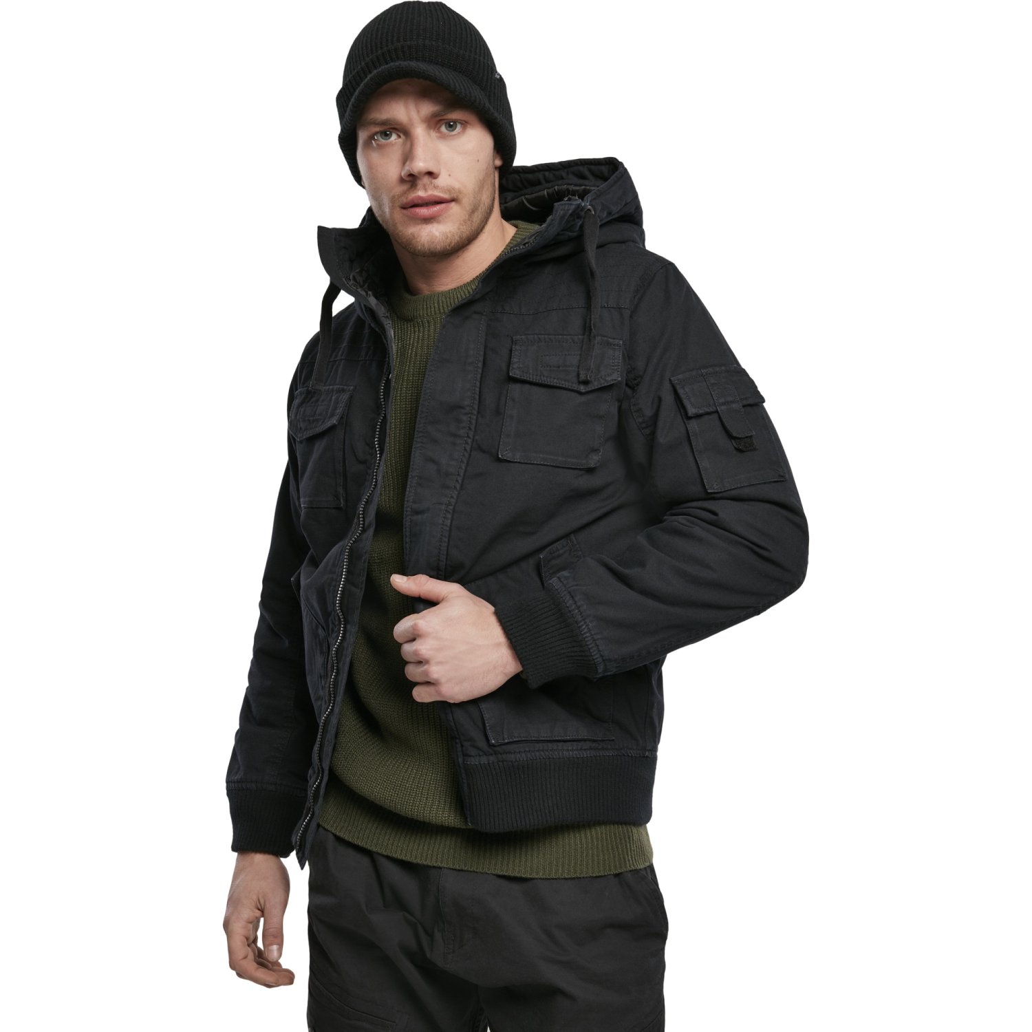Brandit - BRONX Vintage Winter Jacket noir