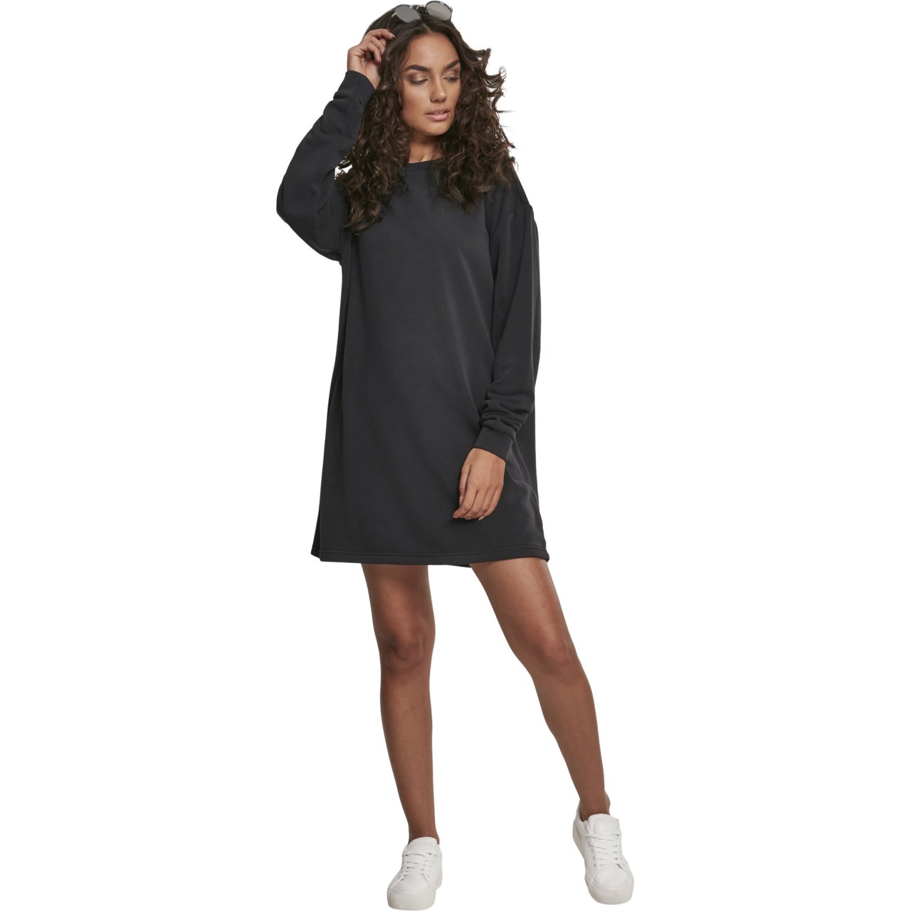 Urban Classics Ladies - MODAL Terry Crew Dress black
