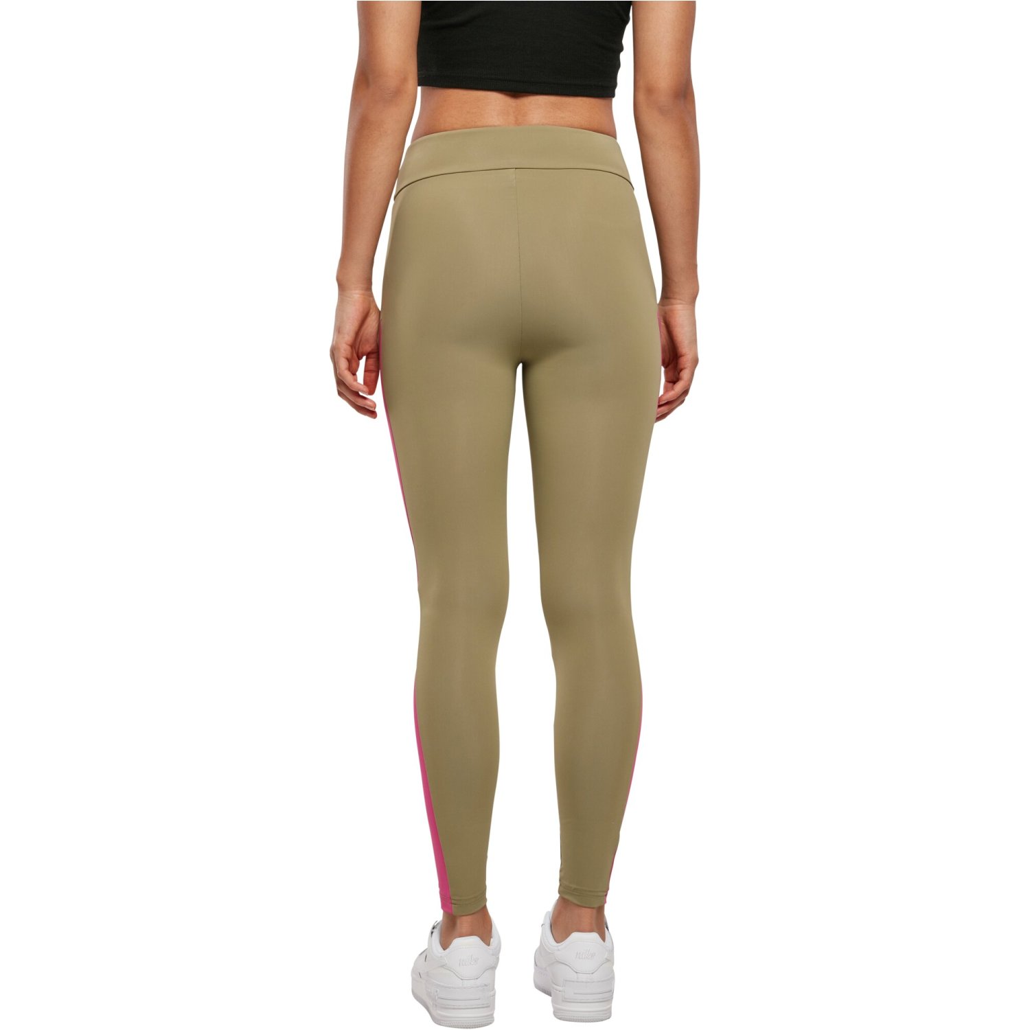 Urban Classics Ladies - Color Block Leggings khaki