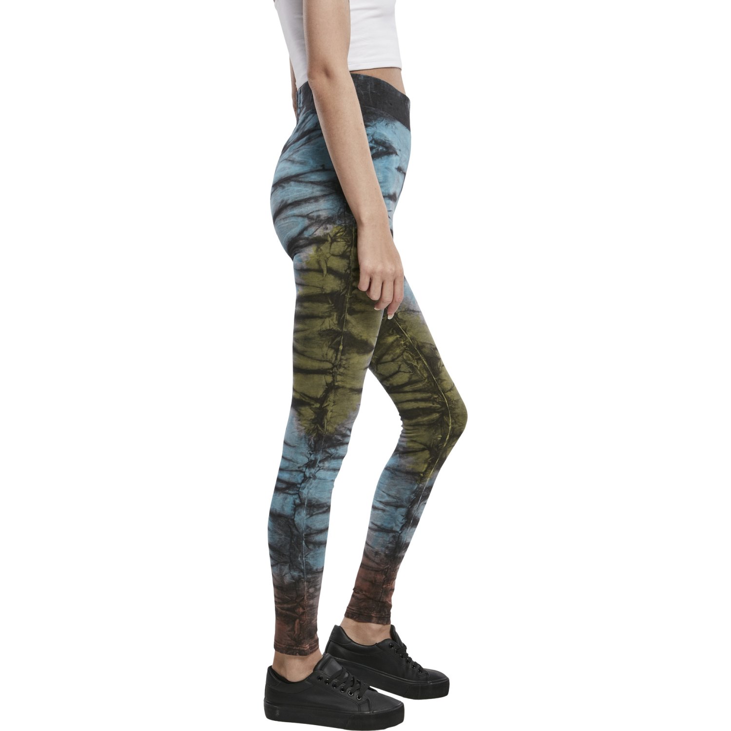 Urban Classics Ladies - Batik Tie Dye High Waist Leggings