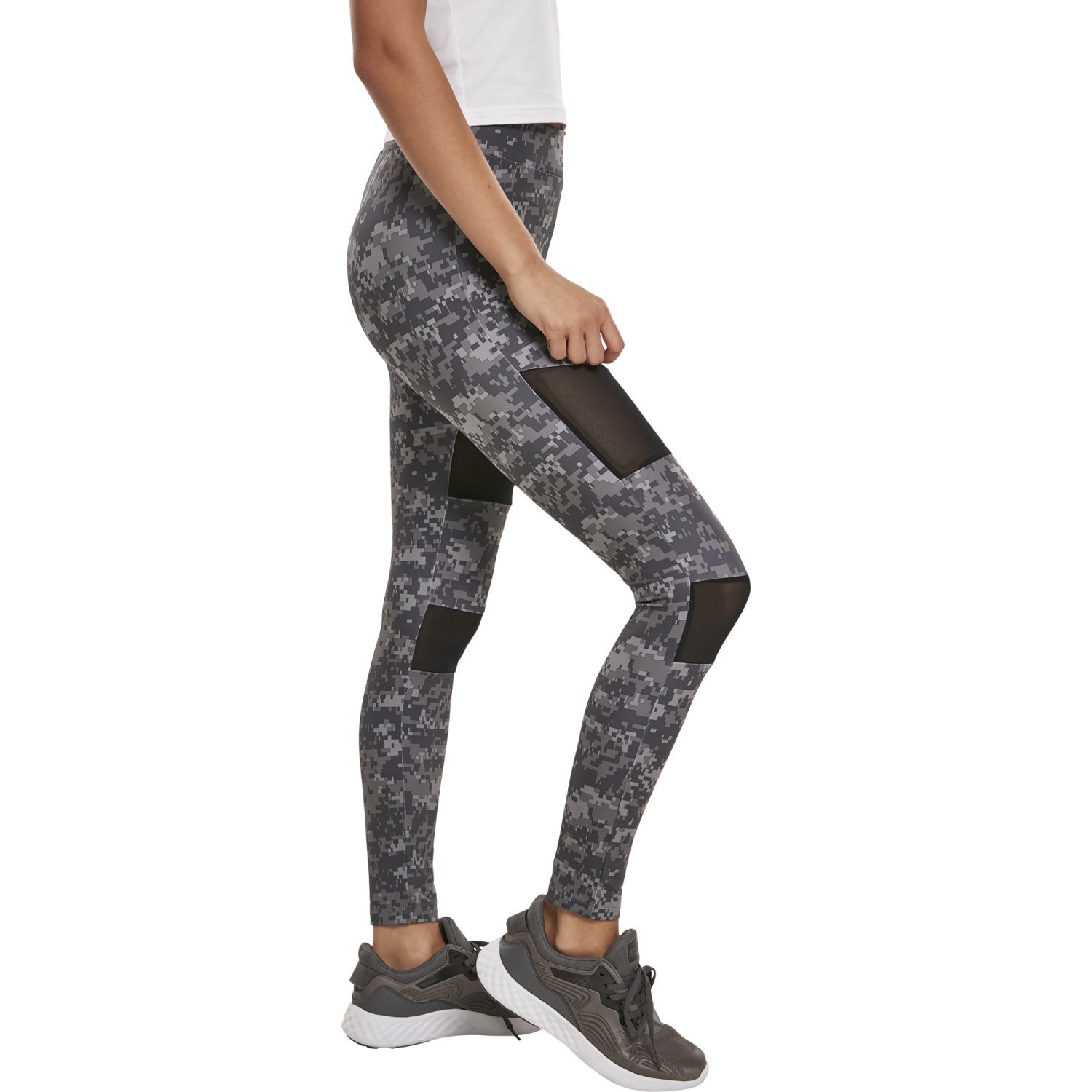 Urban Classics Ladies - TECH MESH Leggings digital dark camo