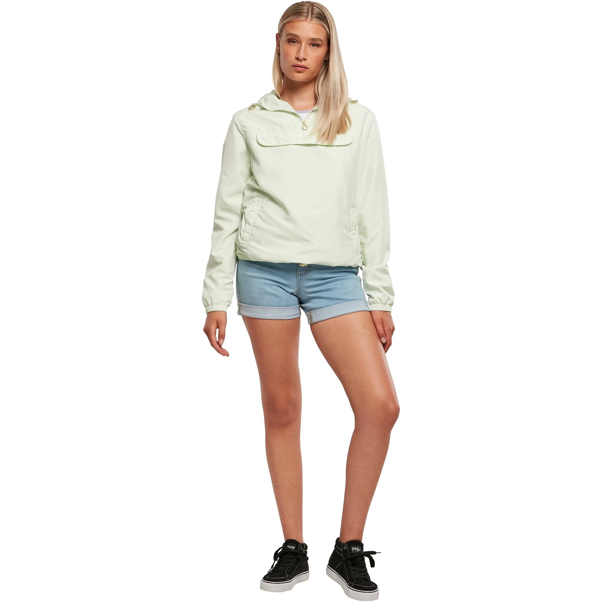 Urban Classics Ladies - PULL OVER Jacket light mint