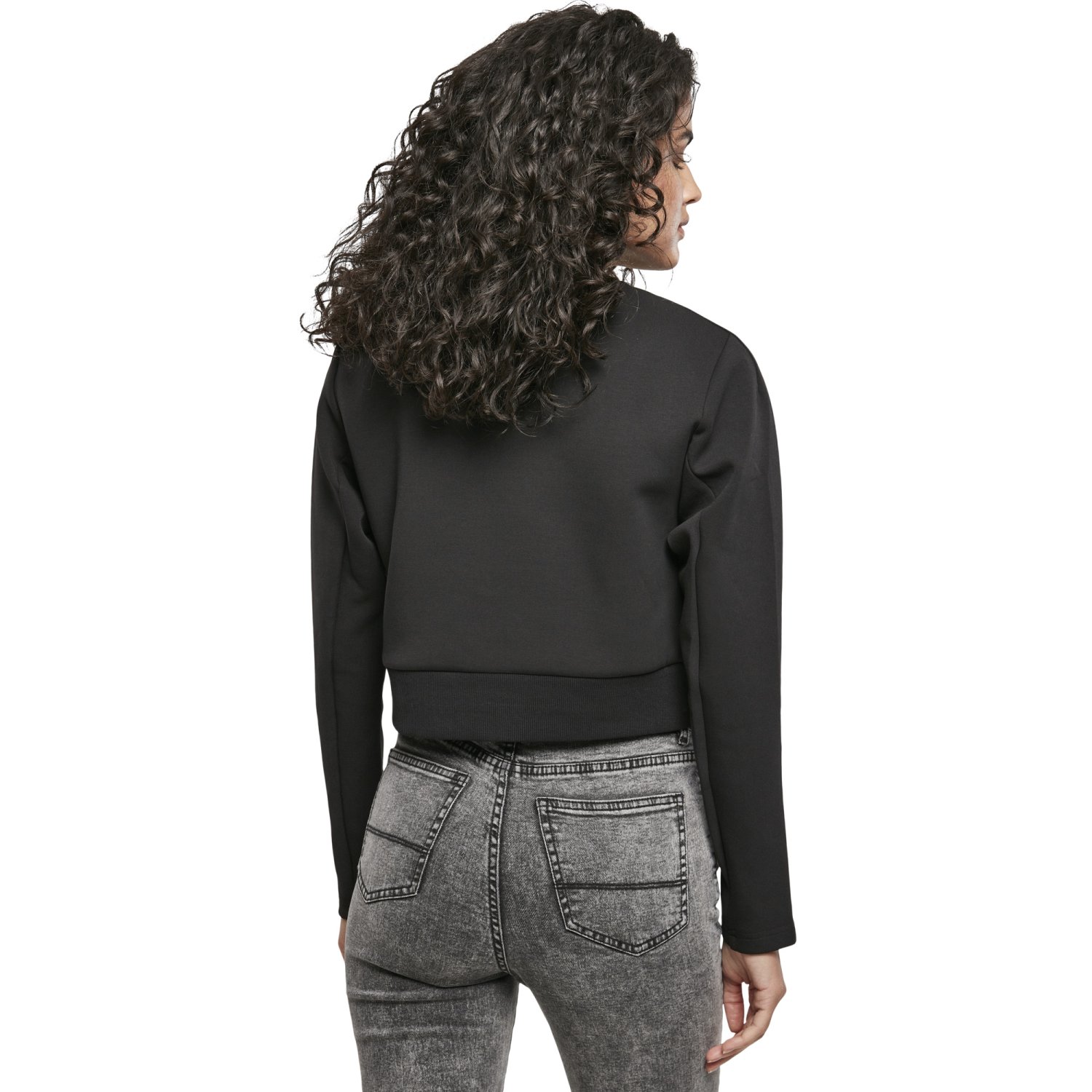 Urban Classics Ladies - Interlock Short Turtleneck Pullover
