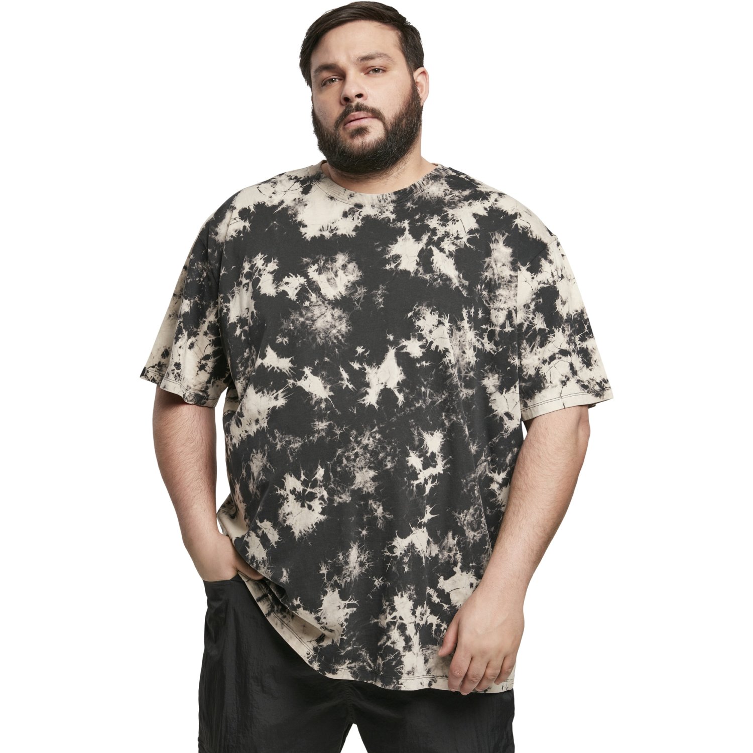 Urban Classics - Bleached T-Shirt black