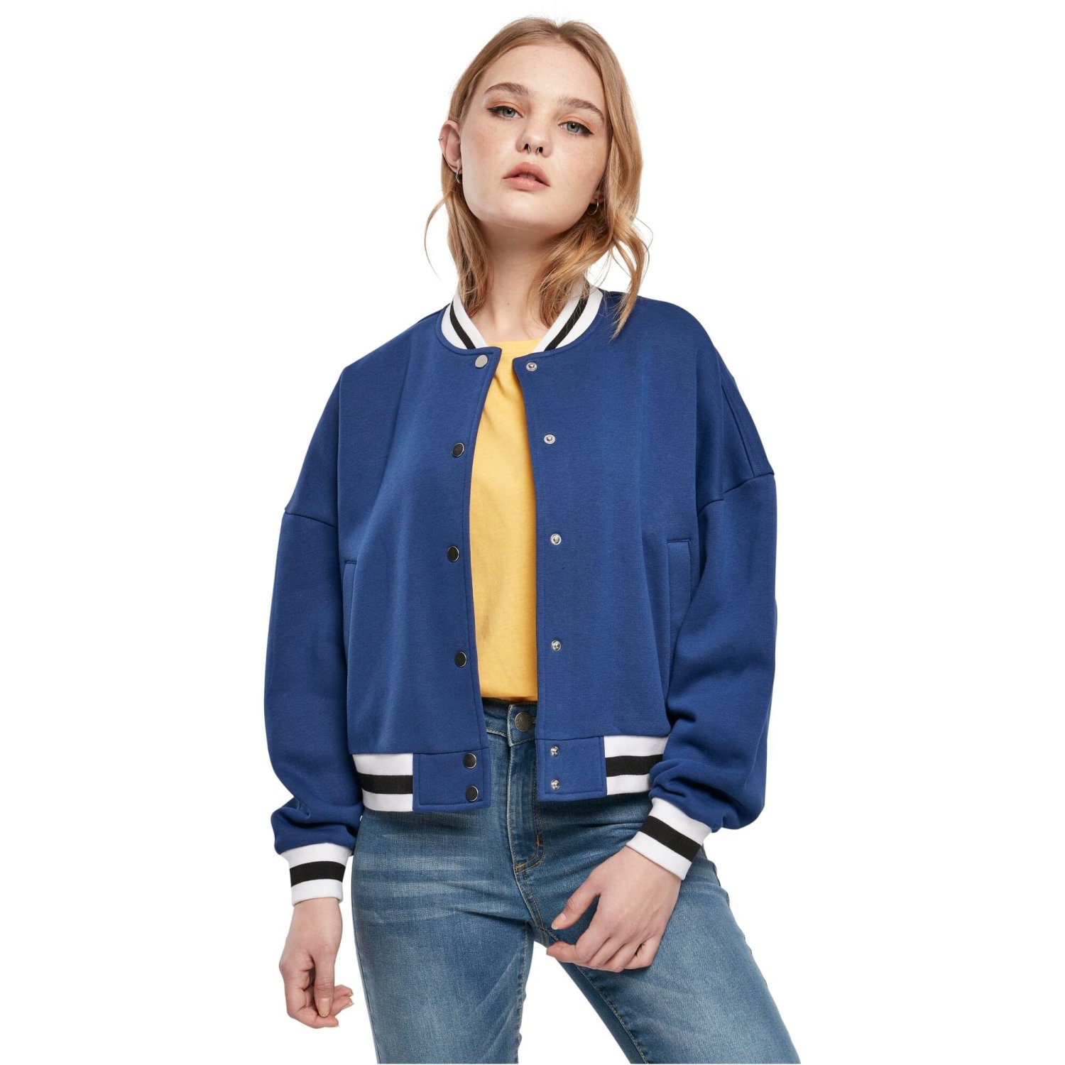 Urban Classics Ladies - Oversized College Sweat Veste royal