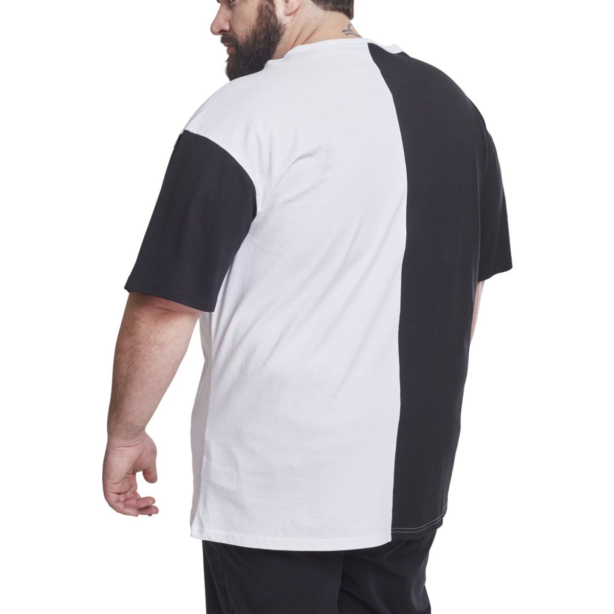 Urban Classics - HARLEQUIN Oversized Shirt schwarz / weiß