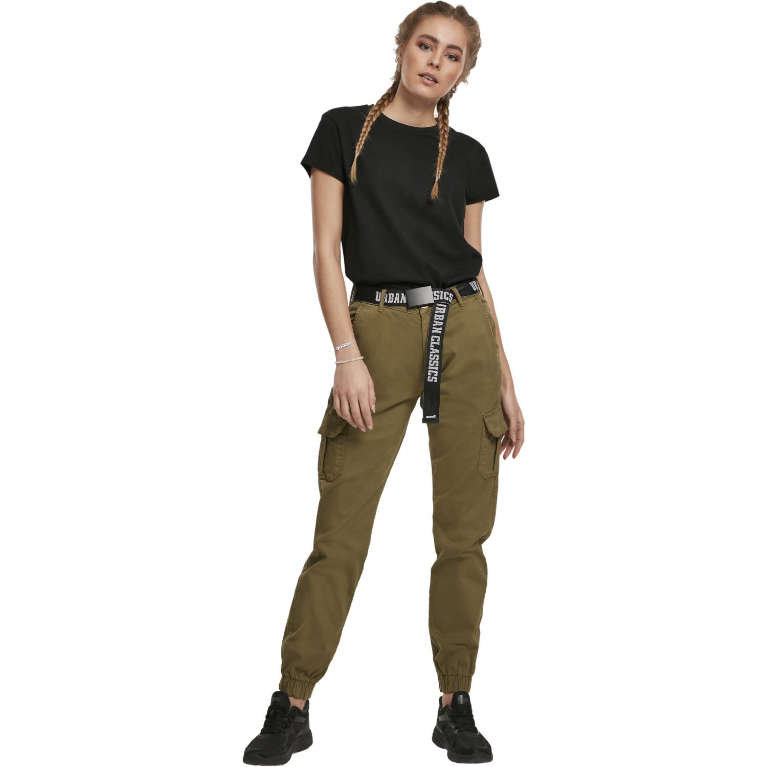 Urban Classics Ladies - Basic Box Top noir