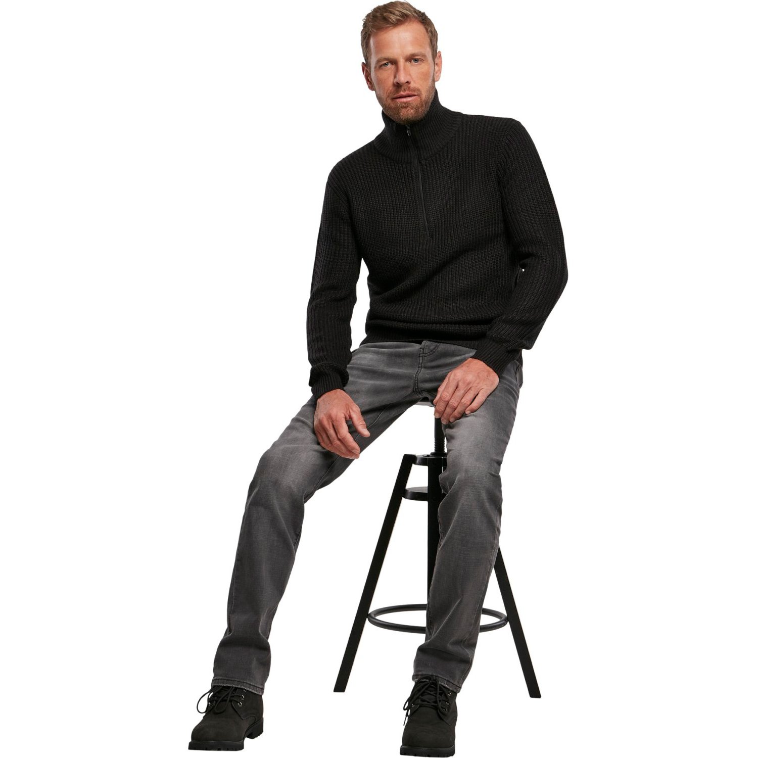 Brandit MILITARY Army Marine Troyer Sweater noir