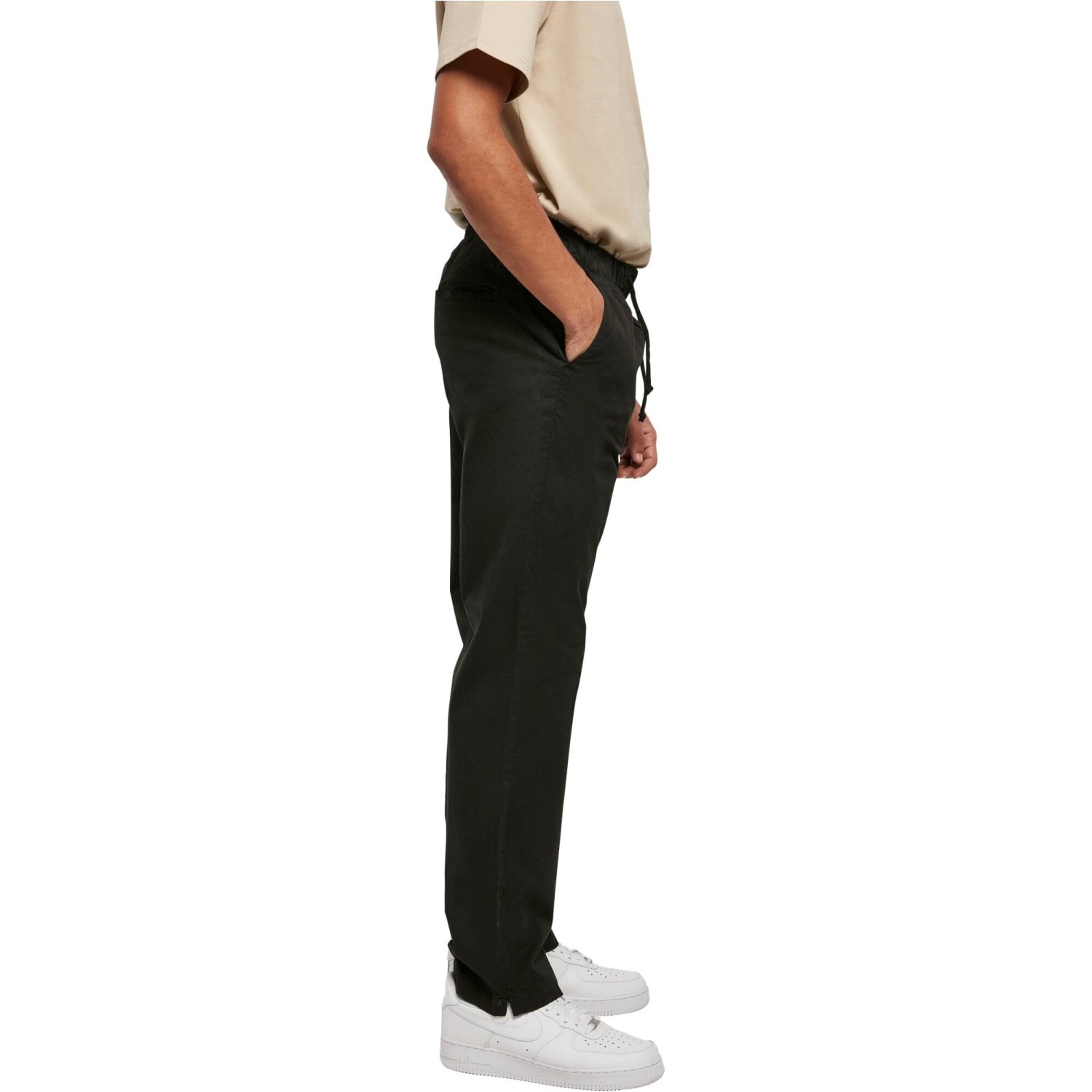 Urban Classics - Straight-Fit Slit Pants black