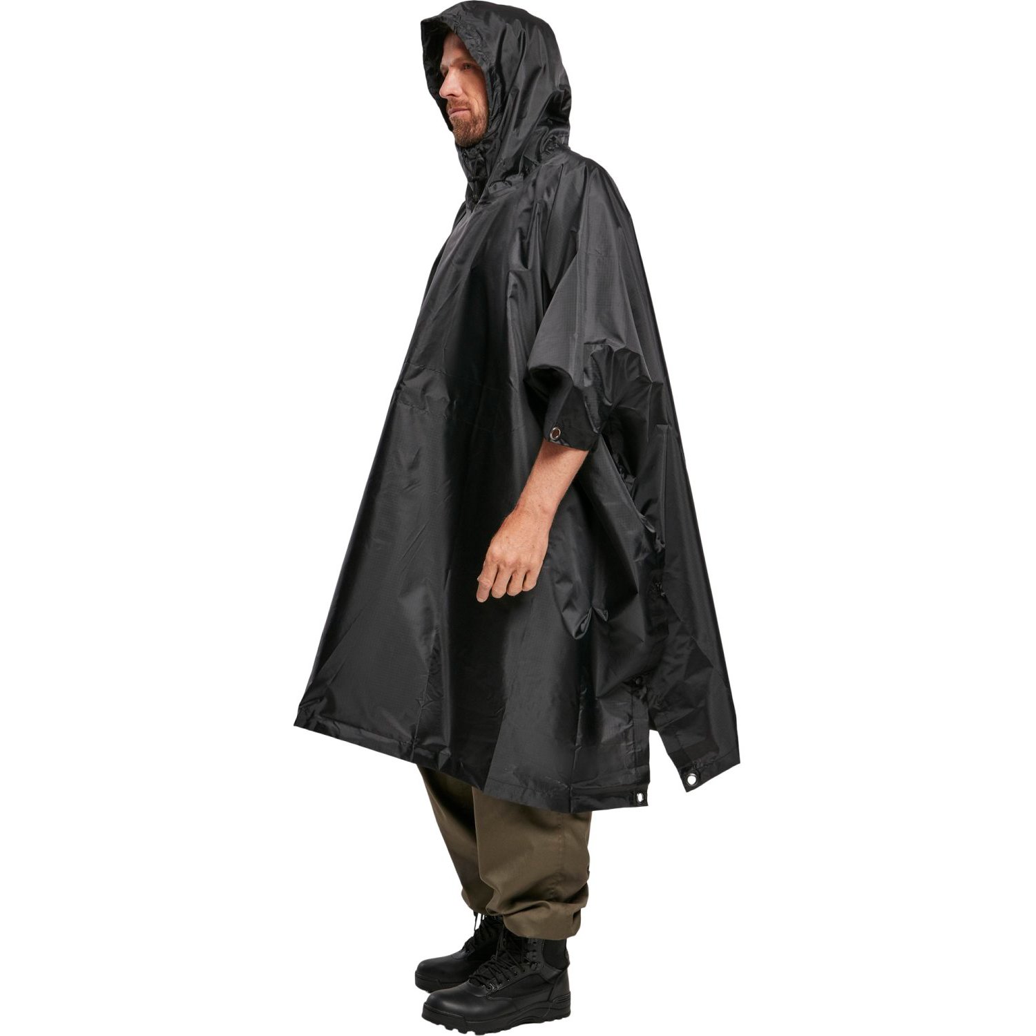 Brandit - Ripstop Poncho Veste de pluie noir