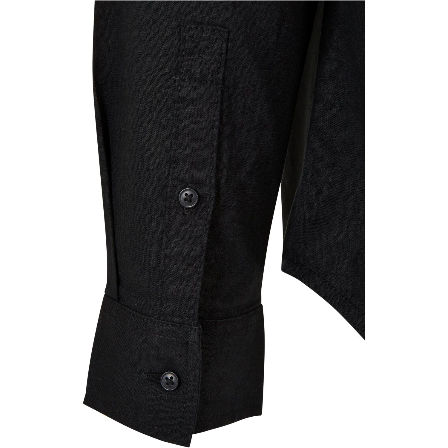 Urban Classics - LEINEN Stehkragen Oversized Hemd