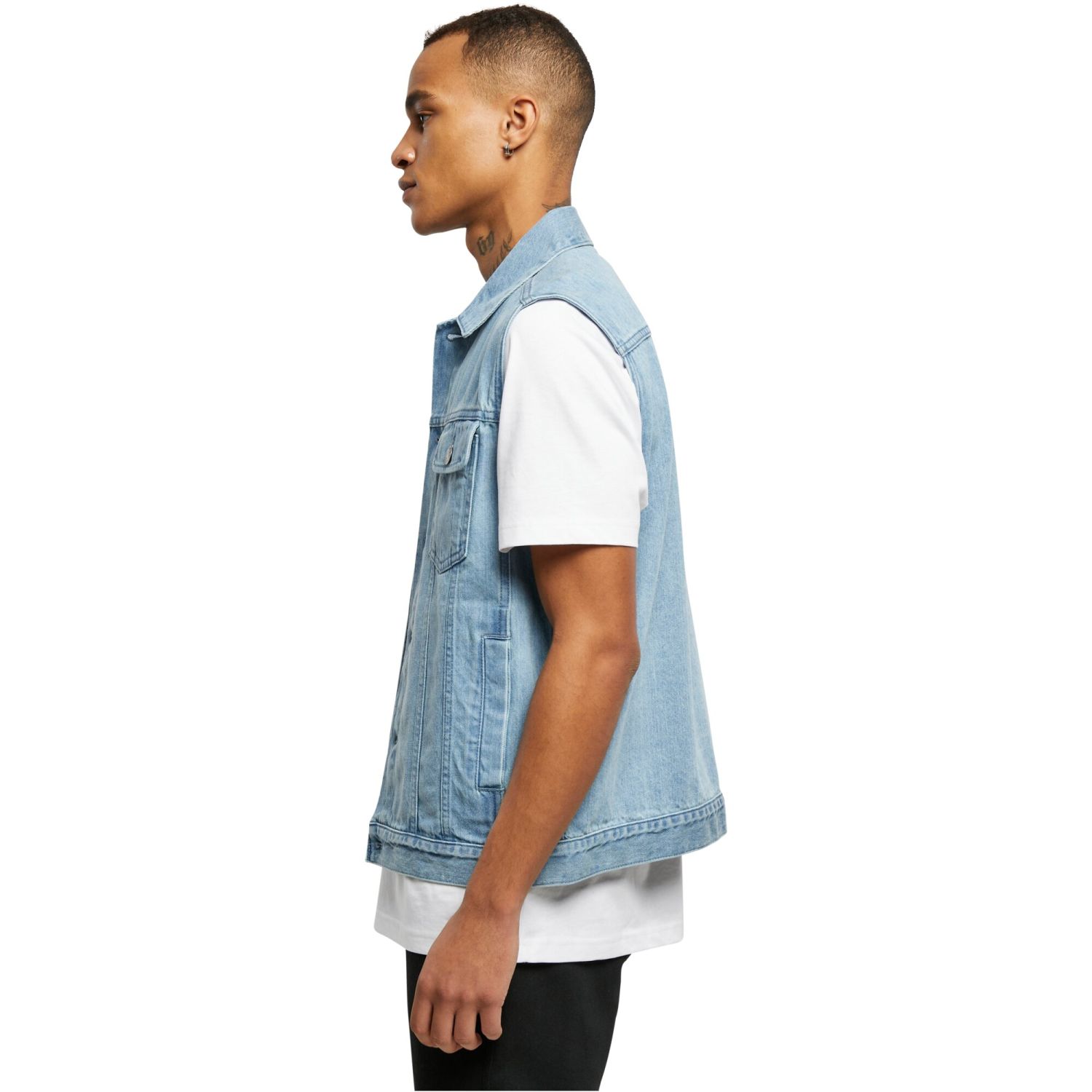 Urban Classics - DENIM Gilet light washed