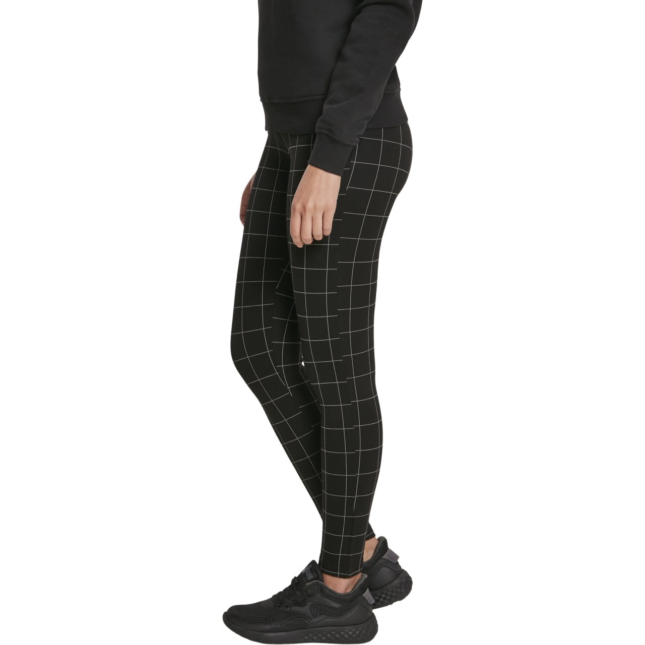 Urban Classics Ladies - CHECK High Waist Leggings