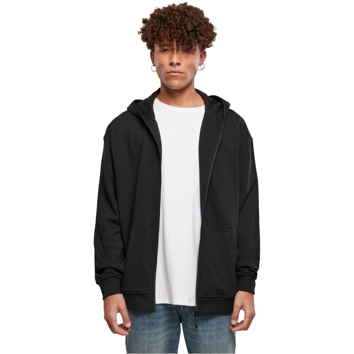 Urban Classics - Organic Full Zip Hoody black