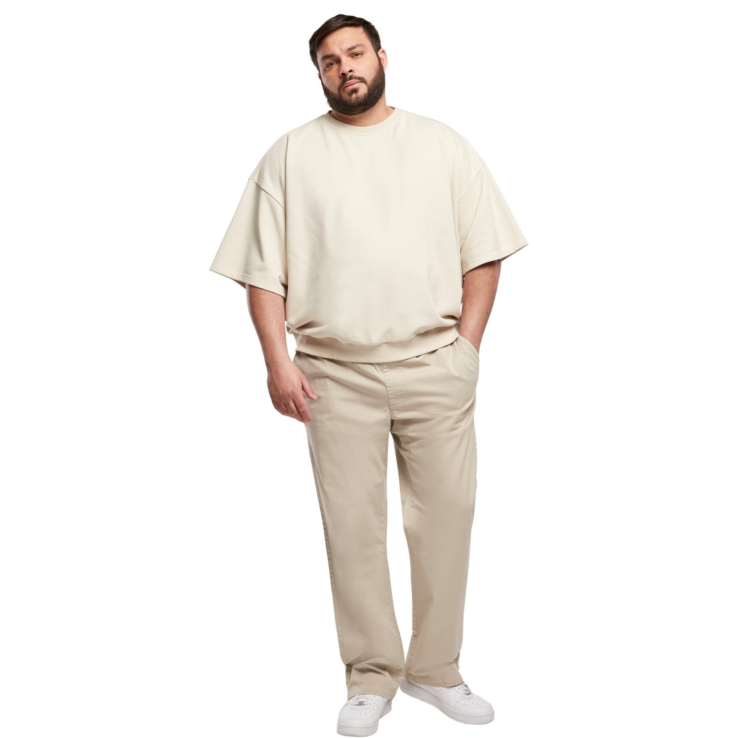 Urban Classics - Straight-Fit Slit Pants softseagrass