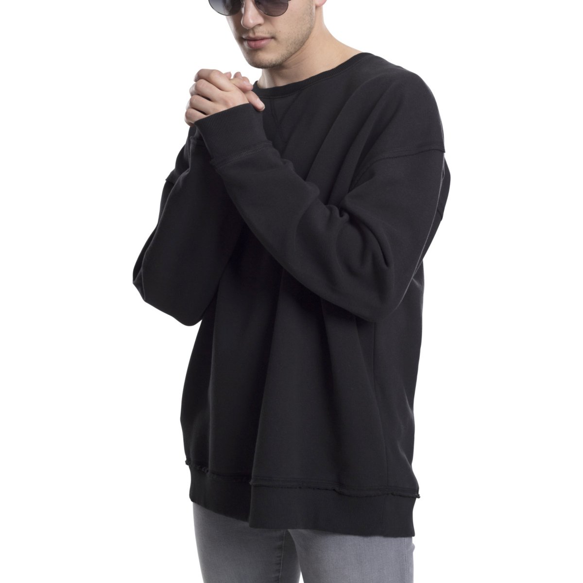Urban Classics - Oversized Crewneck with open edges