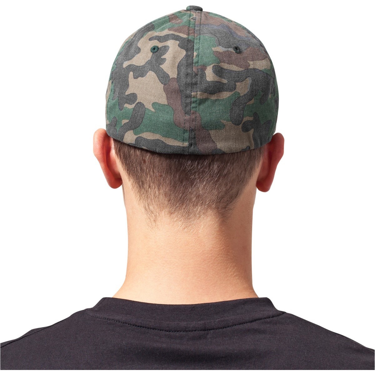 Flexfit Garment Washed Cap - wood camo
