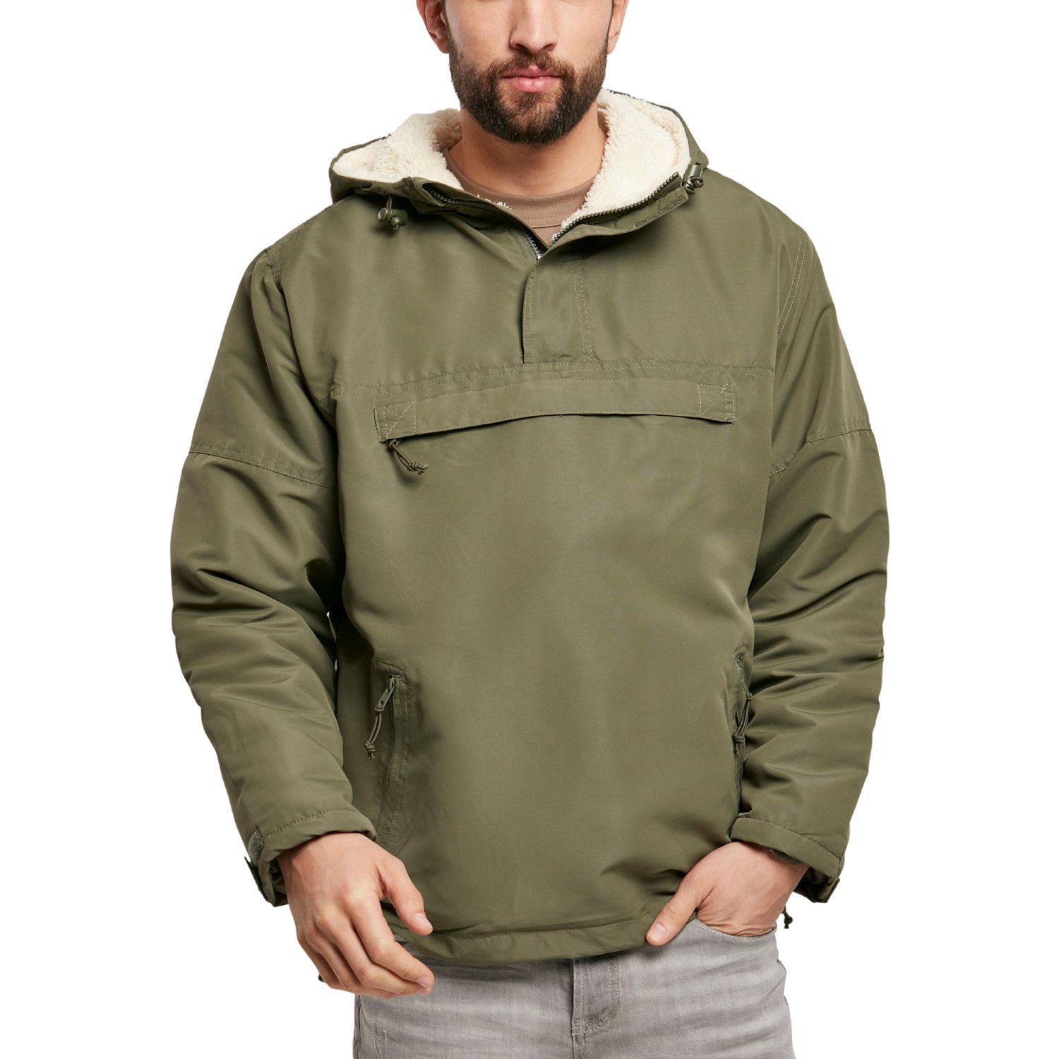 Brandit Pull-Over Outdoor Sherpa Windbreaker Jacket