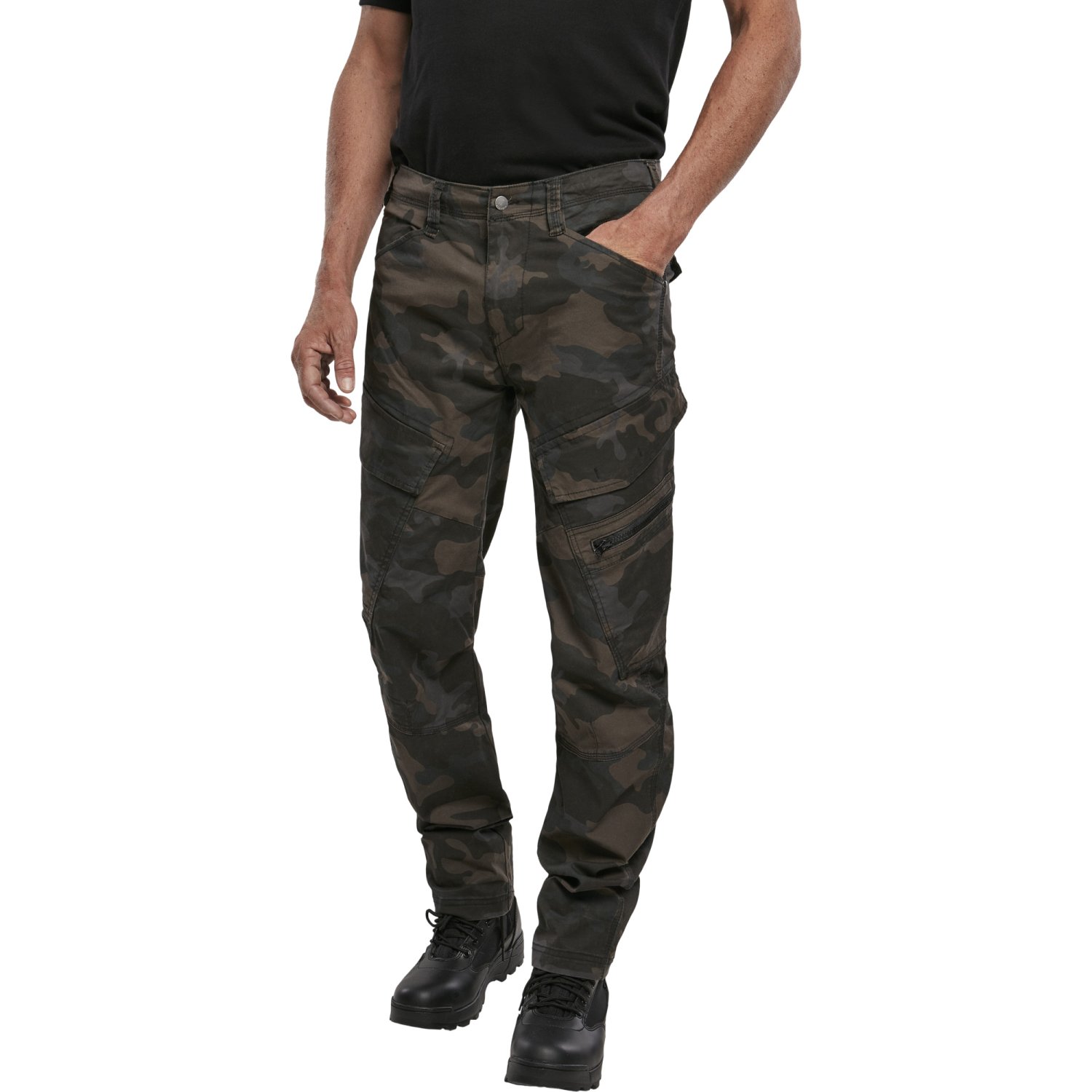 Brandit - ADVEN Slim-Fit Cargo Trousers dark camo