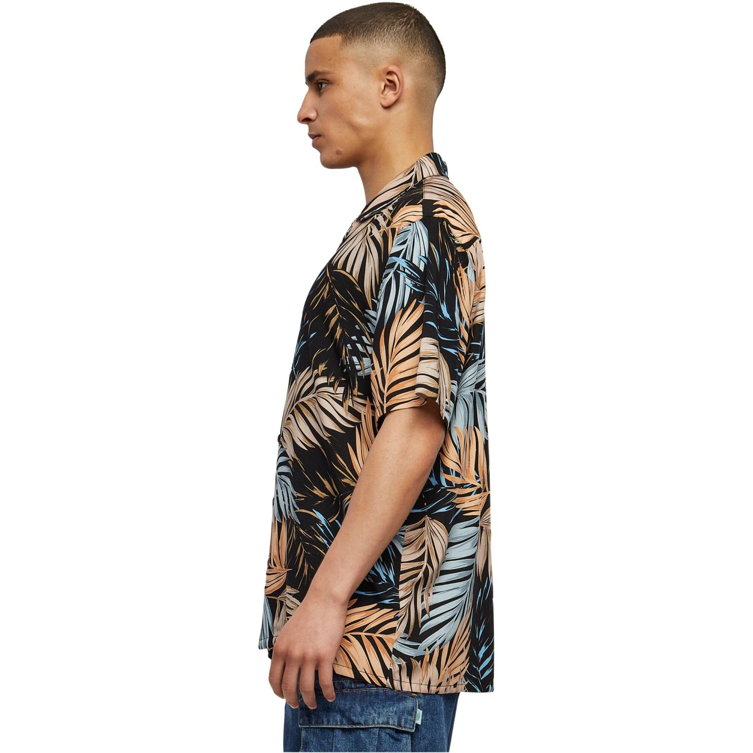 Urban Classics - Viscose Resort Shirt Hemd palm