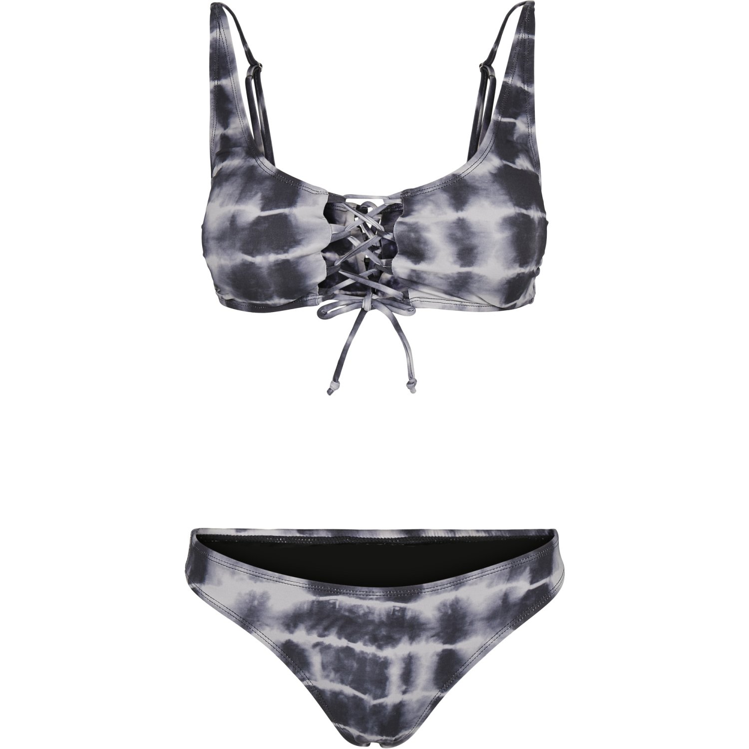 Urban Classics Ladies - Lace Up Tie Dye Batik Bikini