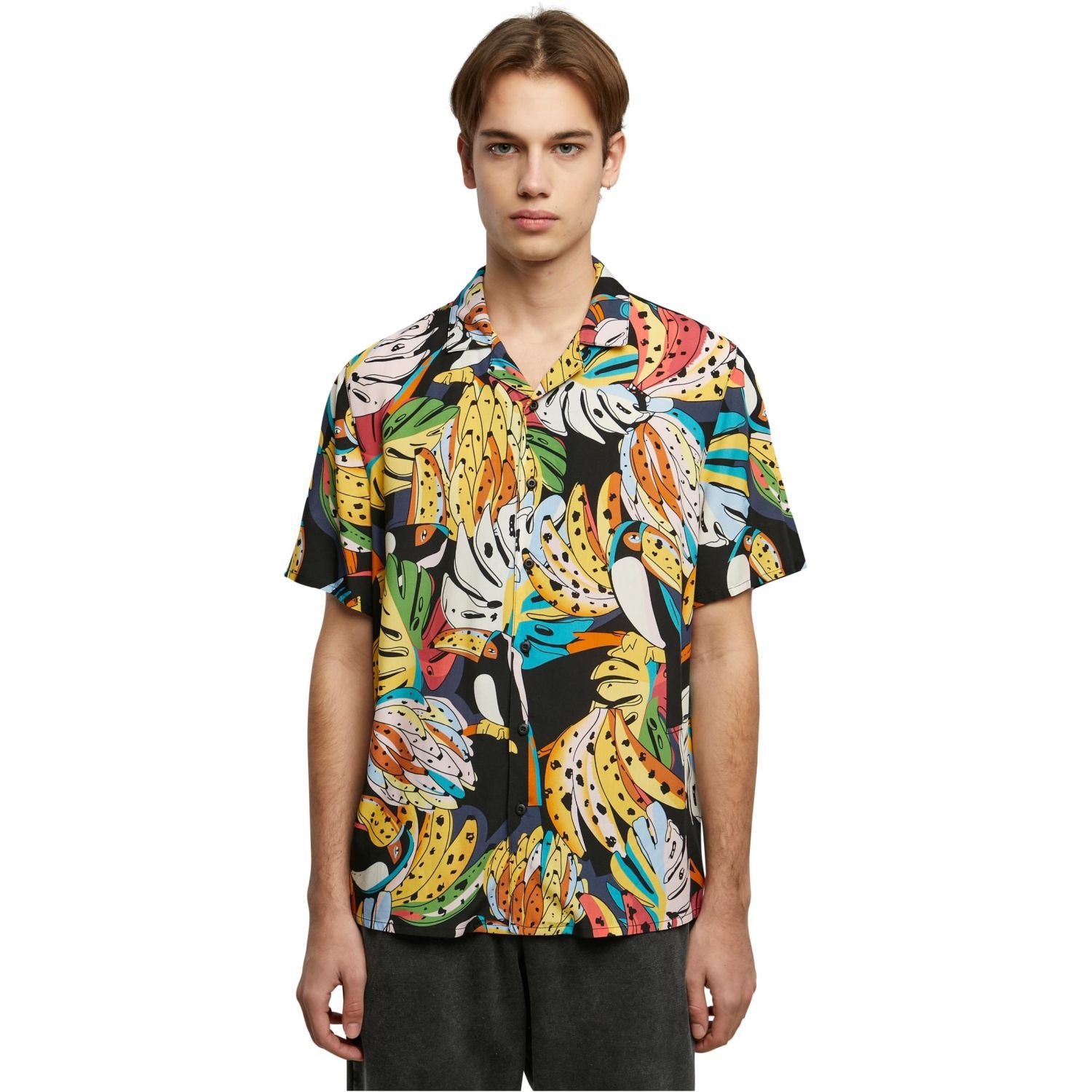 Urban Classics - Viscose Resort Shirt Hemd toucans