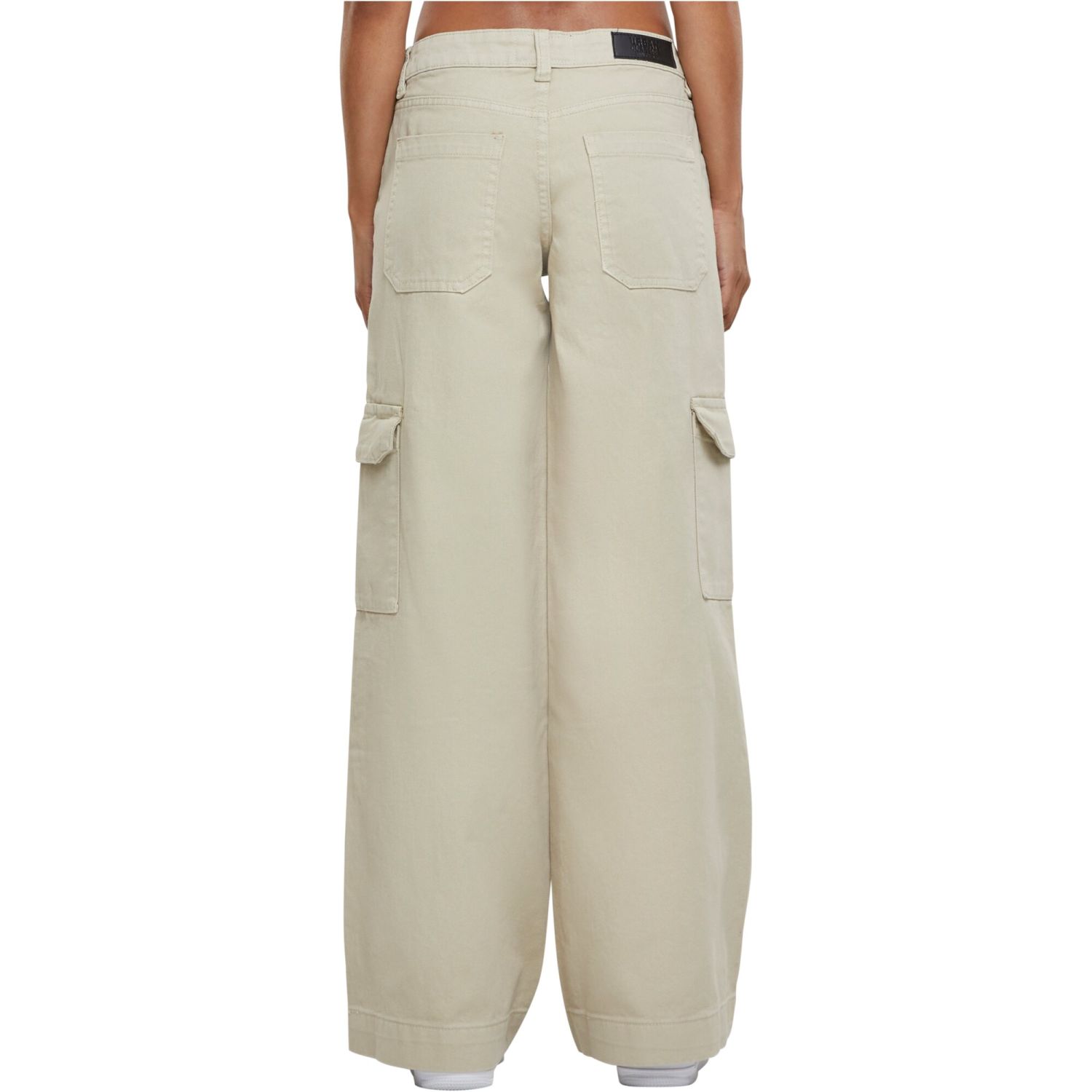 Urban Classics Ladies - Low Waist Cargo Denim Jeans