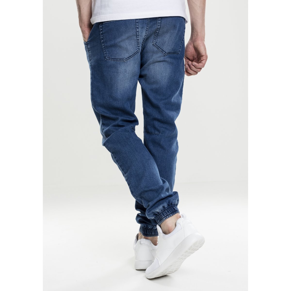 Urban Classics - Knitted Denim Jogpants blue washed