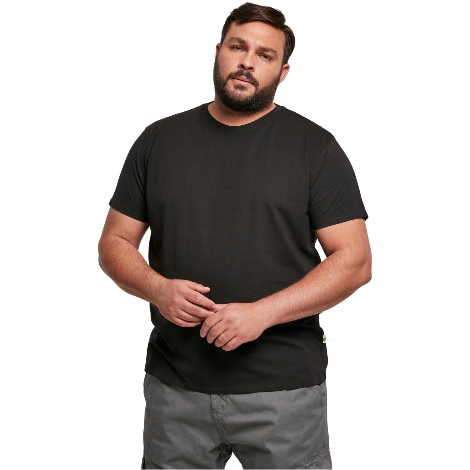 Urban Classics - Organic Fitted Strech Shirt noir