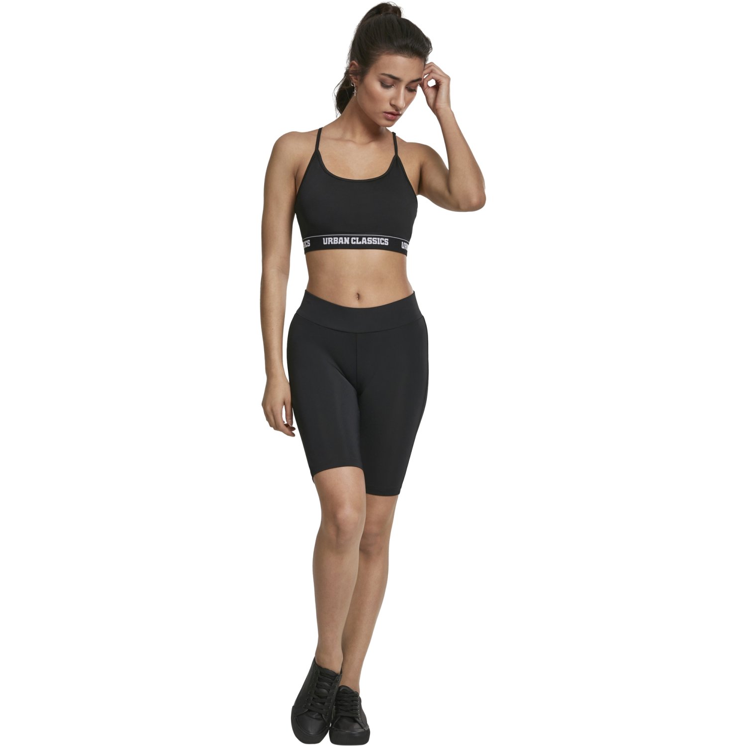 Urban Classics Ladies - CYCLE Stretch Shorts noir